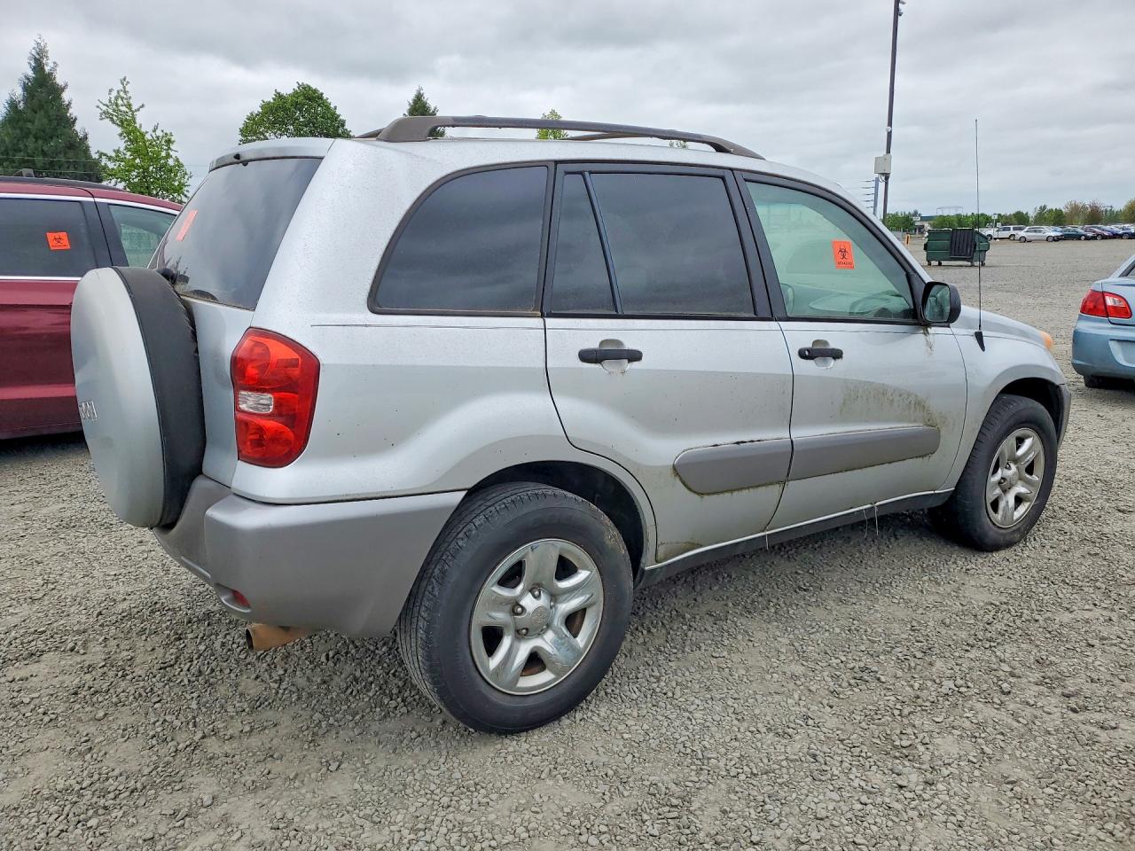 2004 Toyota Rav4 Base Silver vin: JTEGD20V040004531