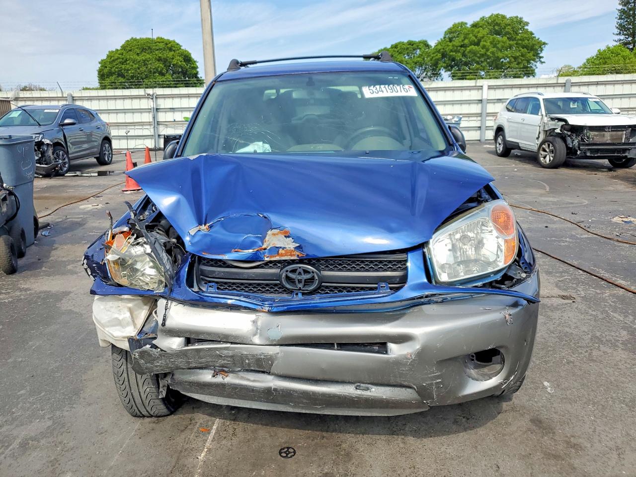 2004 Toyota Rav4 Base Синий vin: JTEGD20V040020437