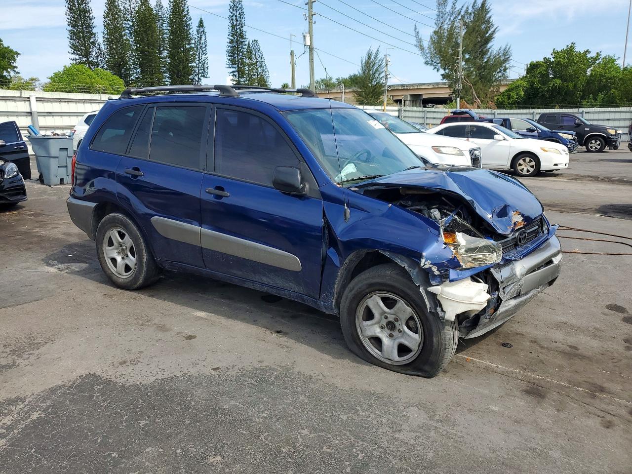 2004 Toyota Rav4 Base Синий vin: JTEGD20V040020437