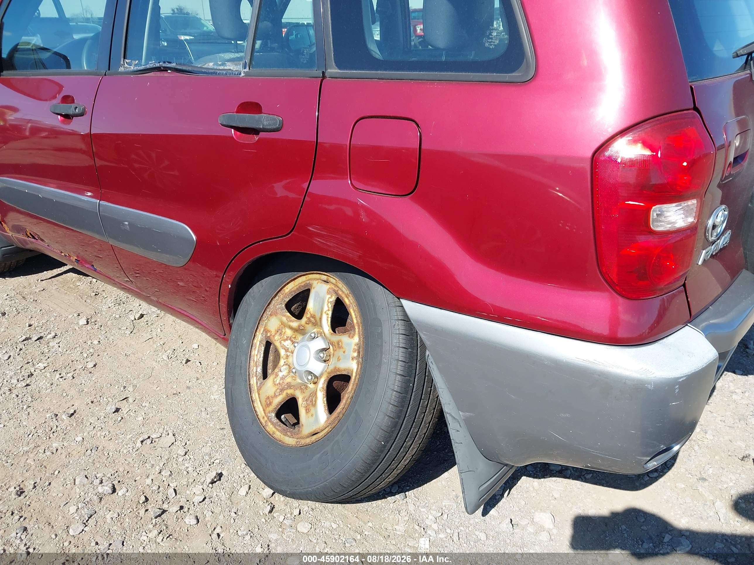 2005 Toyota Rav4   Красный vin: JTEGD20V050054329