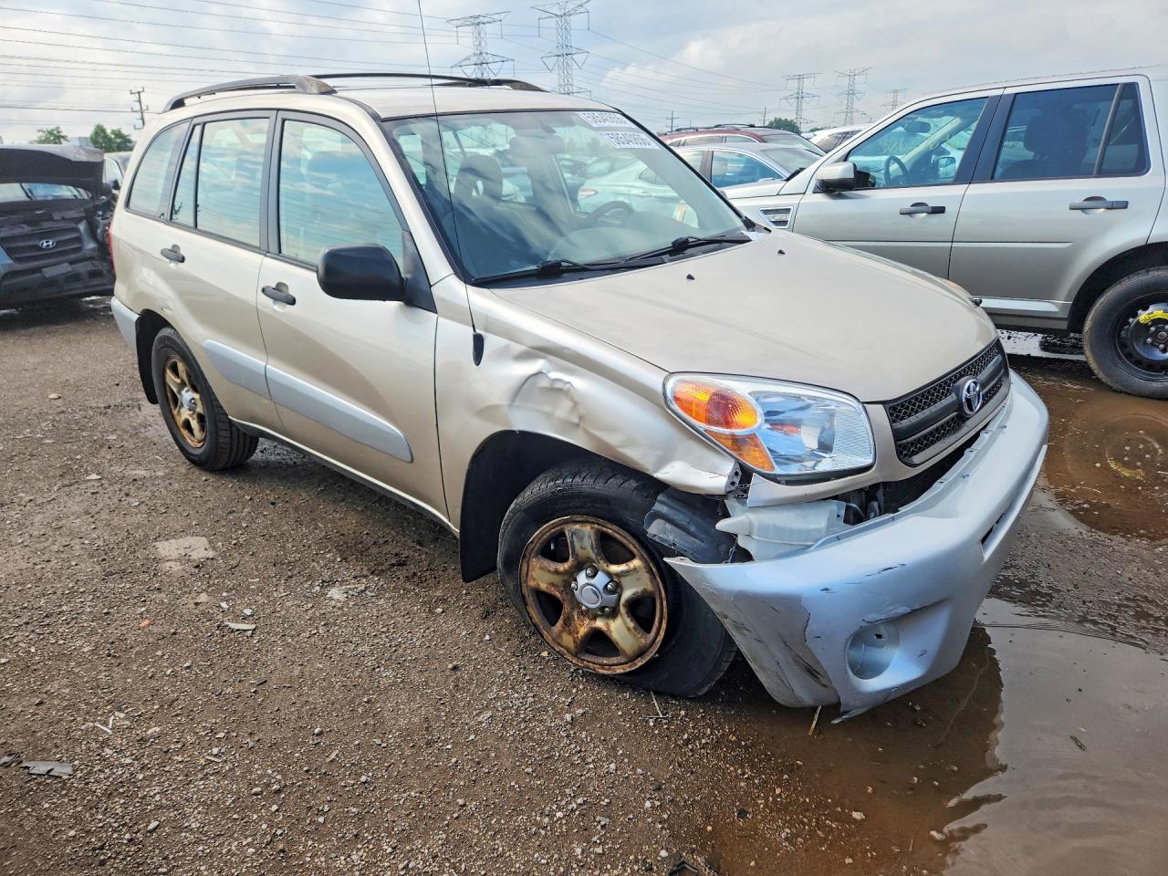 2005 Toyota Rav4 Base Beige vin: JTEGD20V050080588