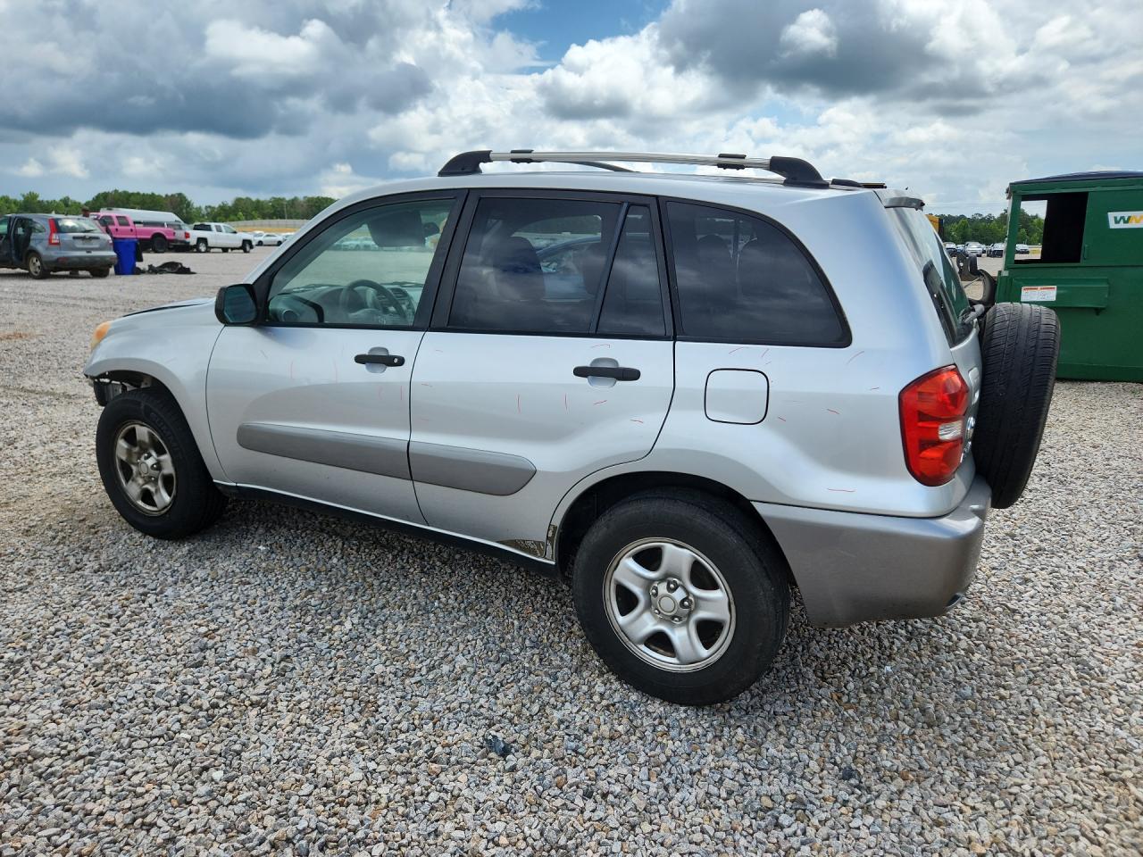 2004 Toyota Rav4 Base Silver vin: JTEGD20V140015554