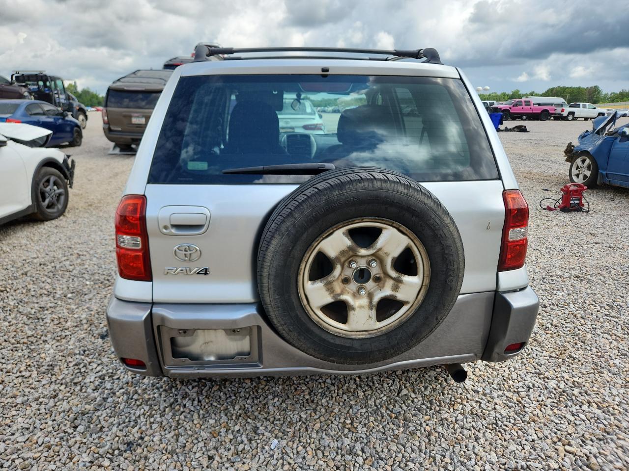 2004 Toyota Rav4 Base Silver vin: JTEGD20V140015554
