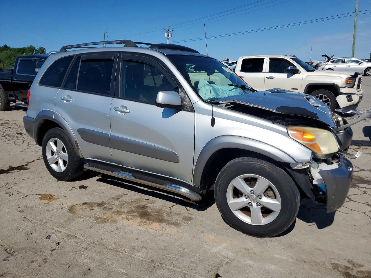 2004 Toyota Rav4 Base Silver vin: JTEGD20V140017434