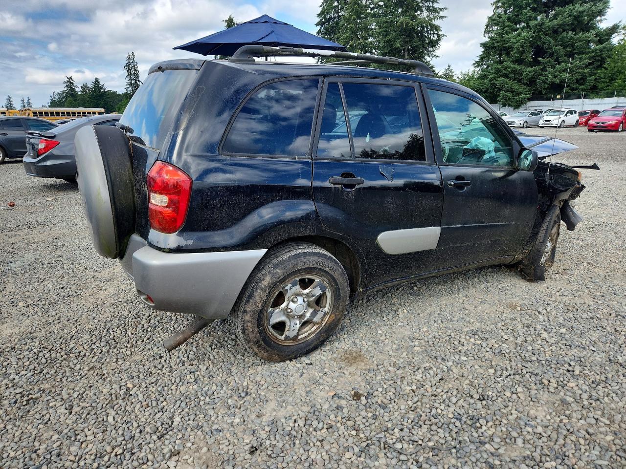 2004 Toyota Rav4 Base Black vin: JTEGD20V140038977