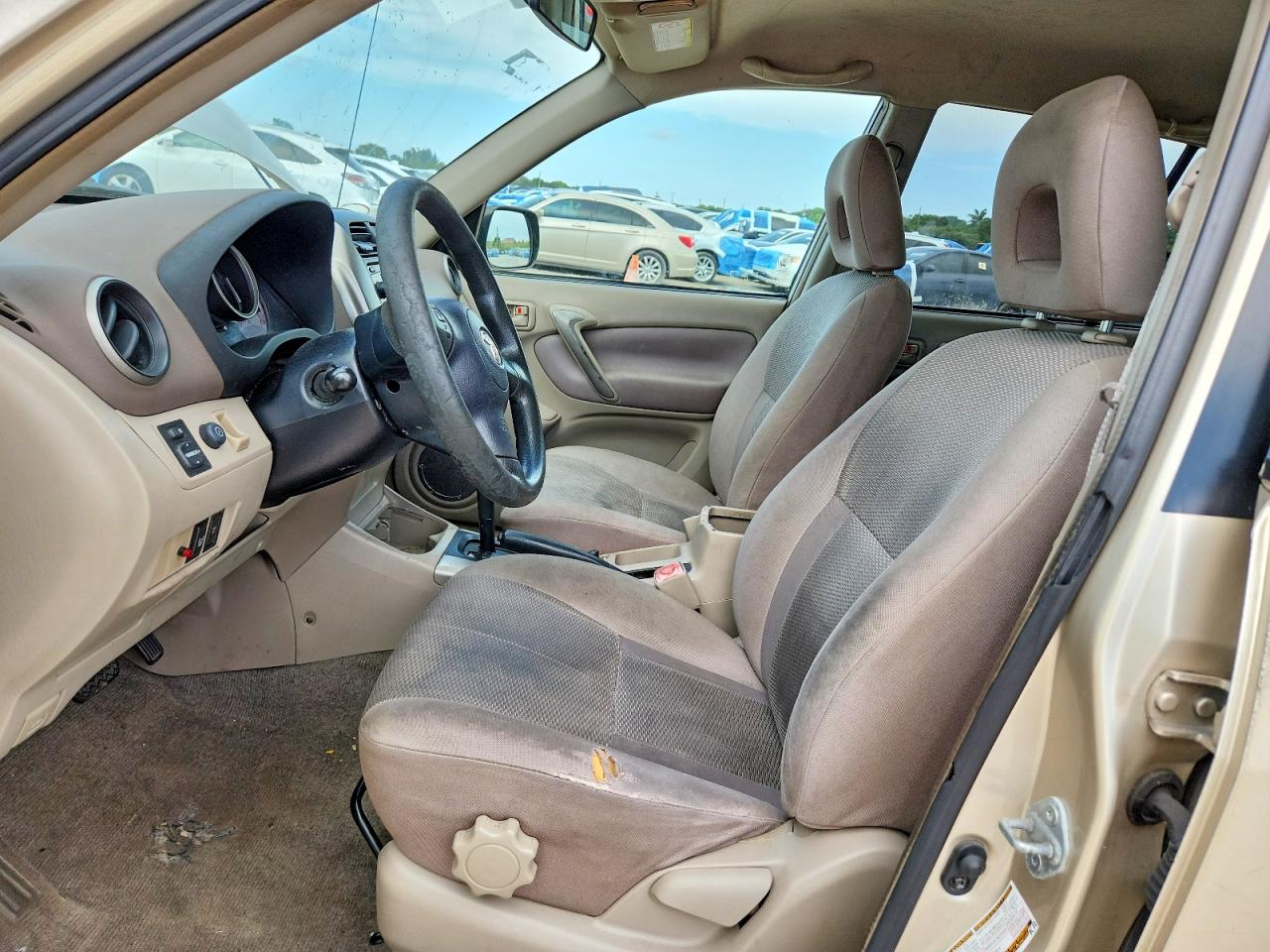 2004 Toyota Rav4 Base Beige vin: JTEGD20V140039384