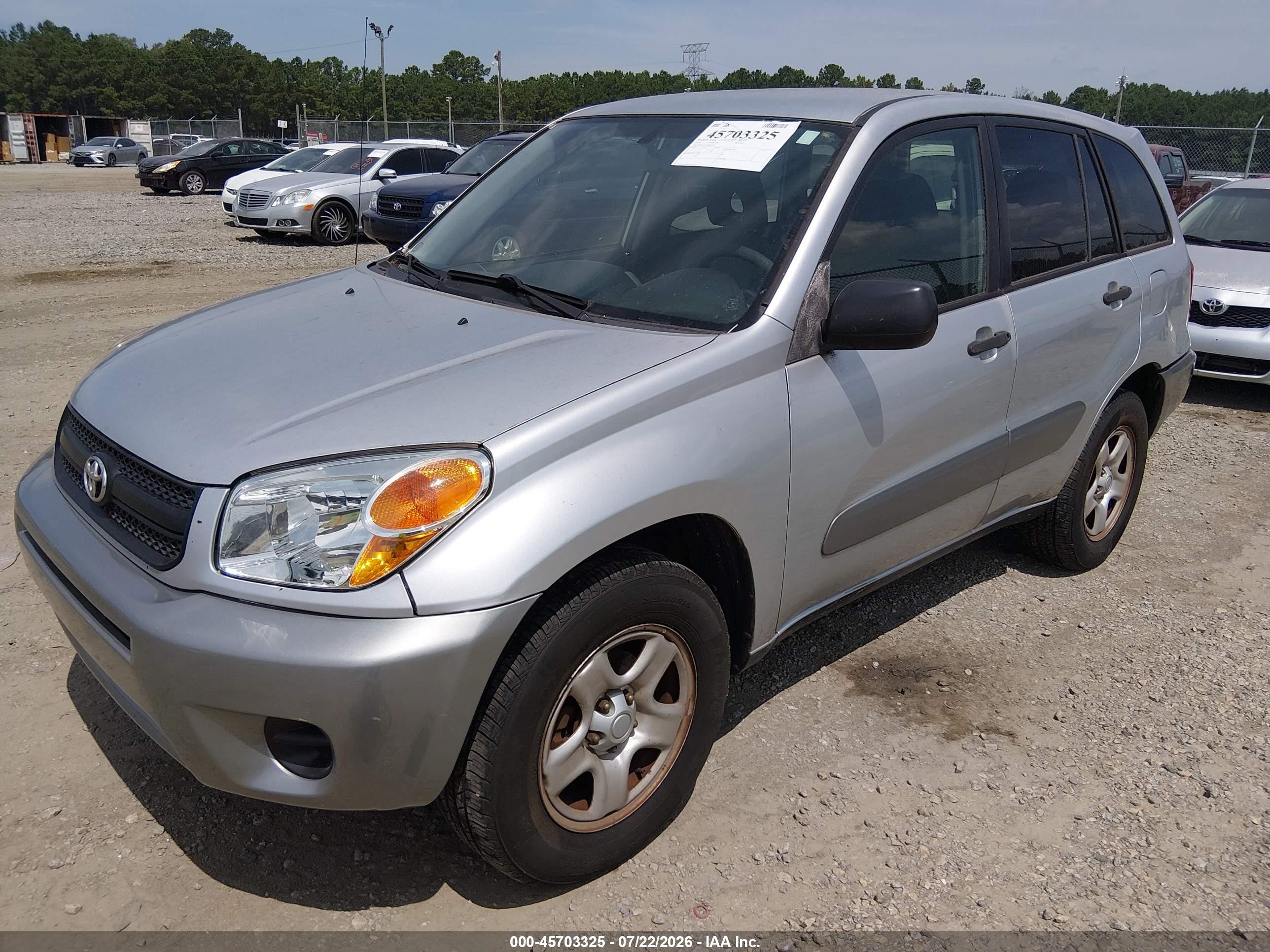 2004 Toyota Rav4   Серебряный vin: JTEGD20V240002991