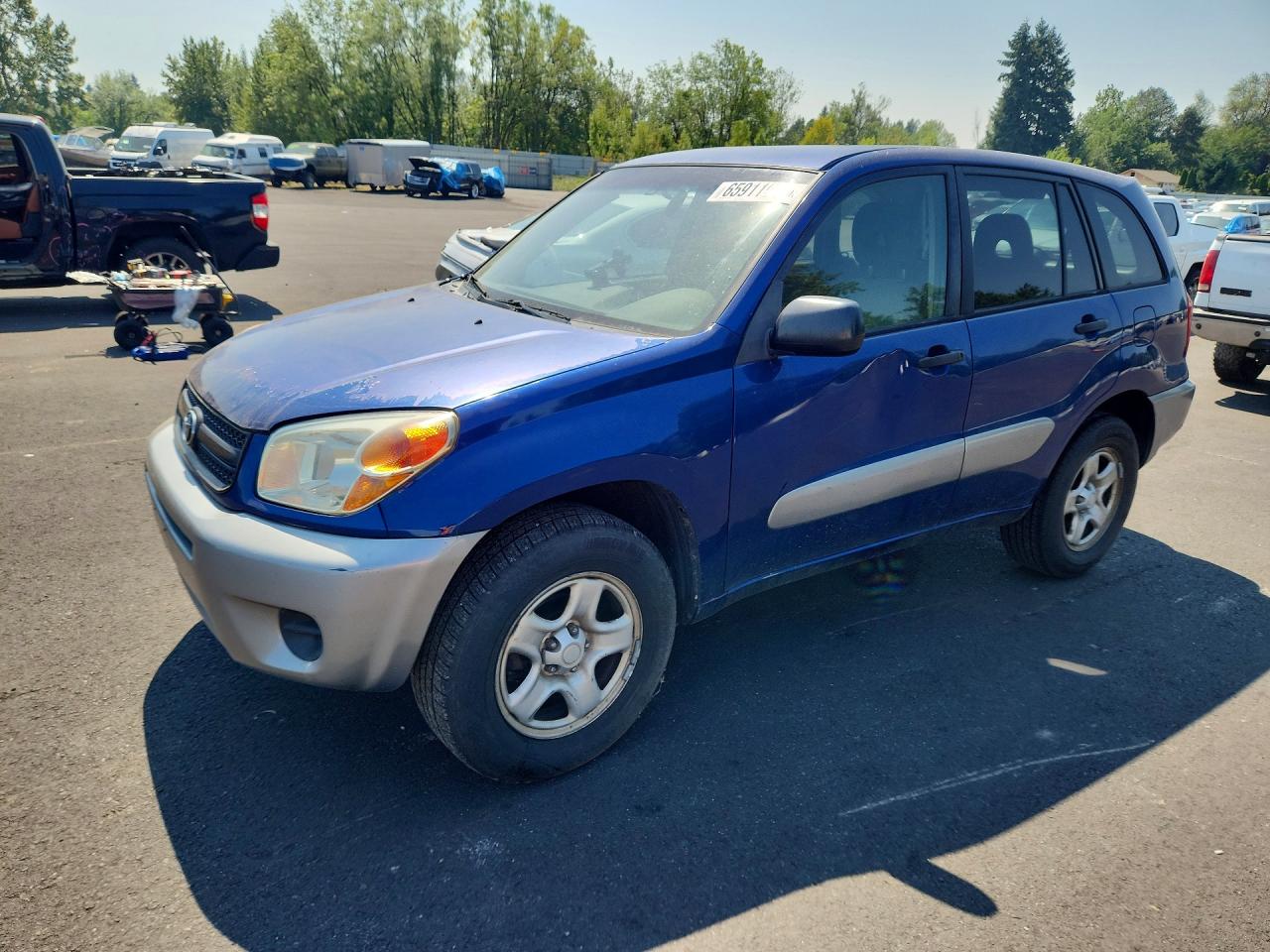 2005 Toyota Rav4 Base Blue vin: JTEGD20V250069026