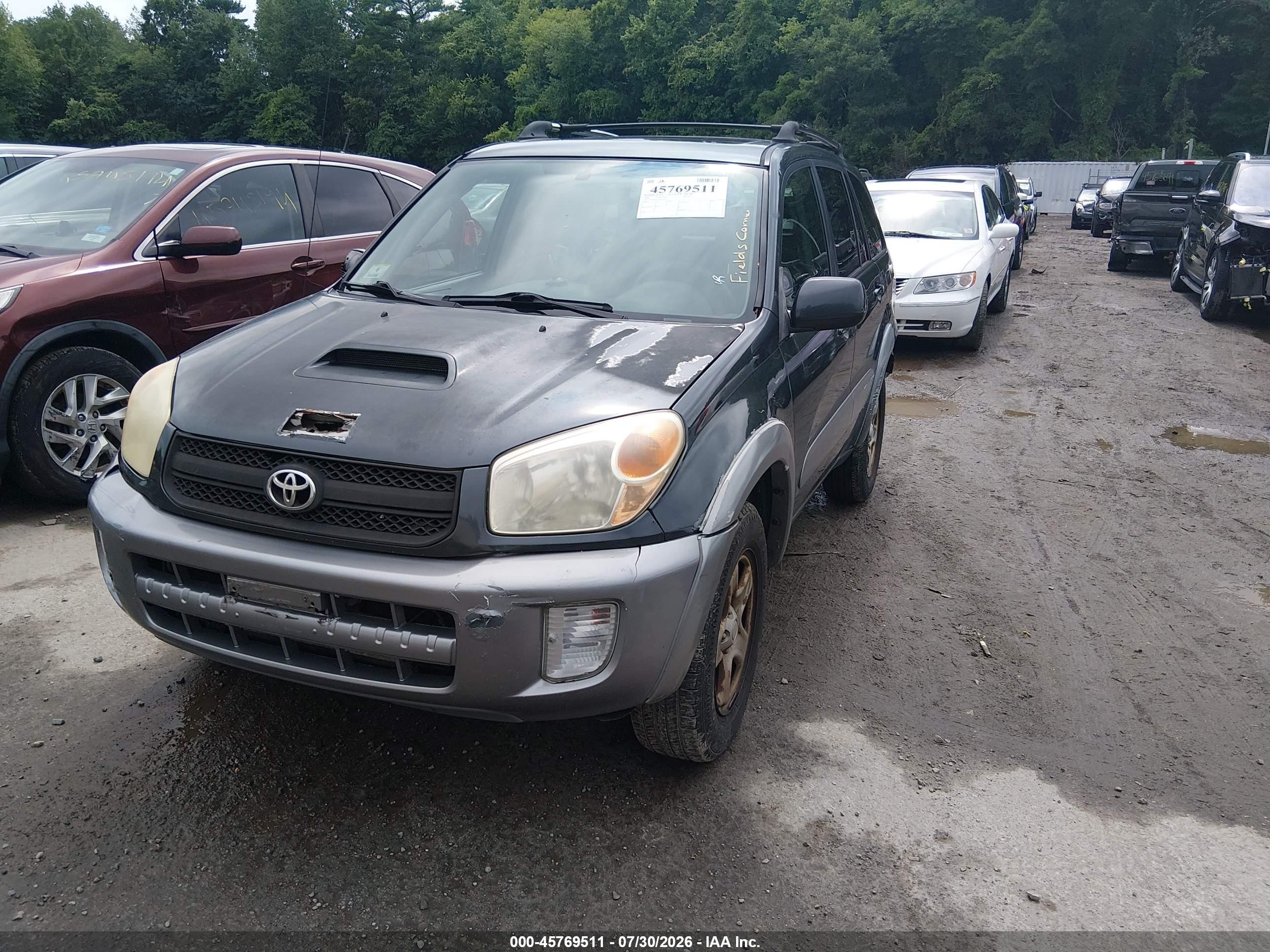 2004 Toyota Rav4   Gray vin: JTEGD20V340021792