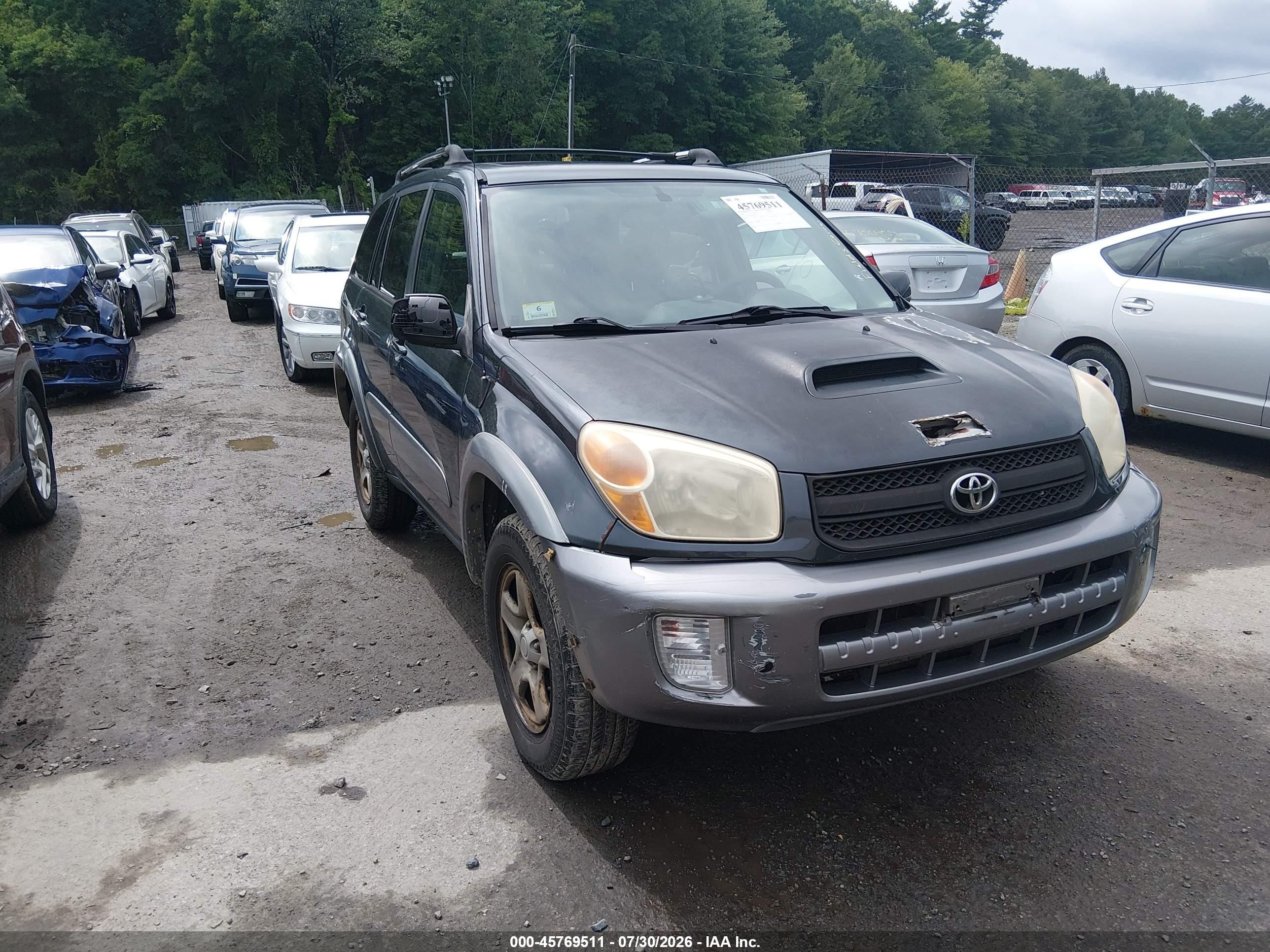 2004 Toyota Rav4   Gray vin: JTEGD20V340021792