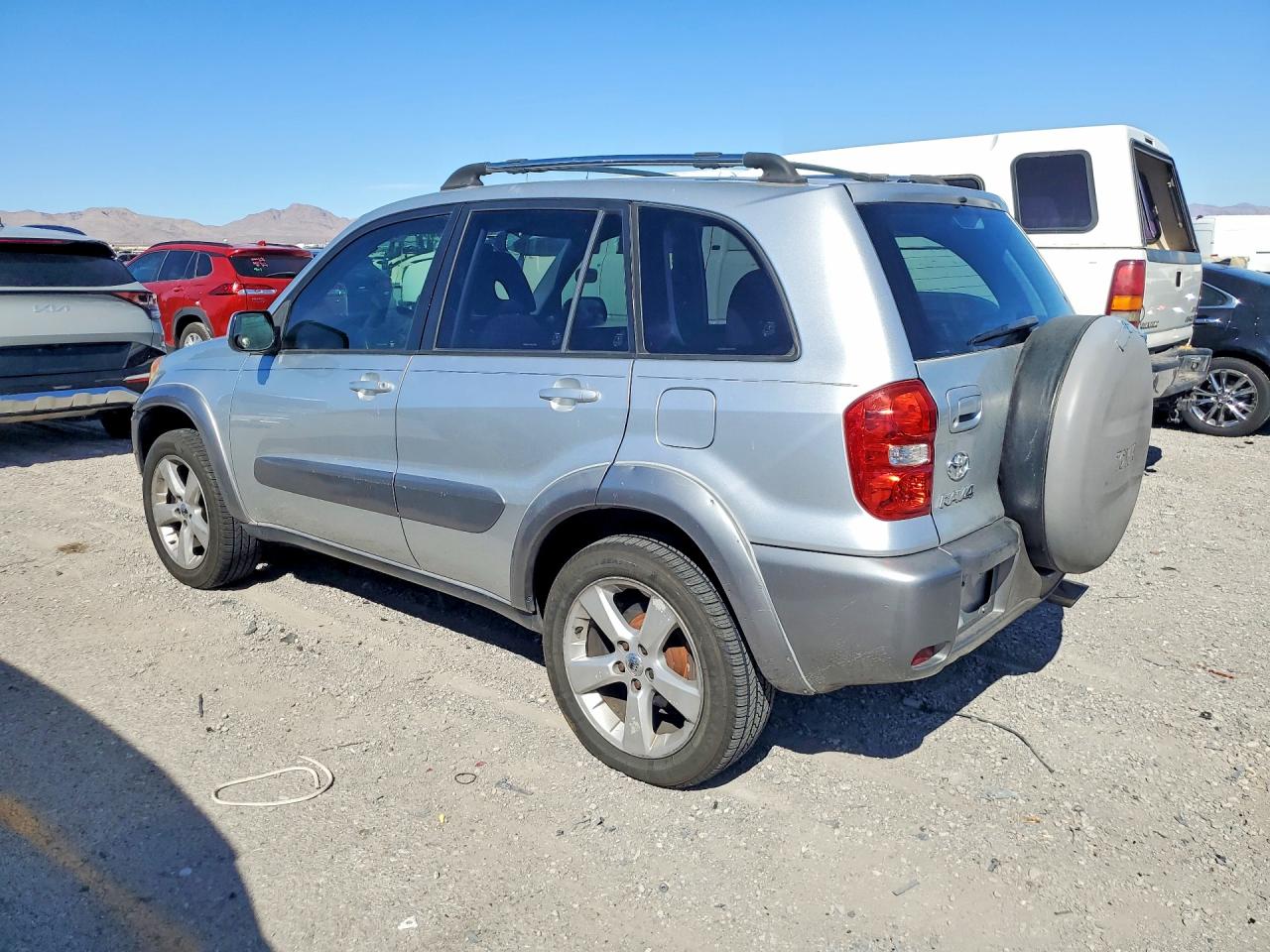 2004 Toyota Rav4 Base Silver vin: JTEGD20V440026595