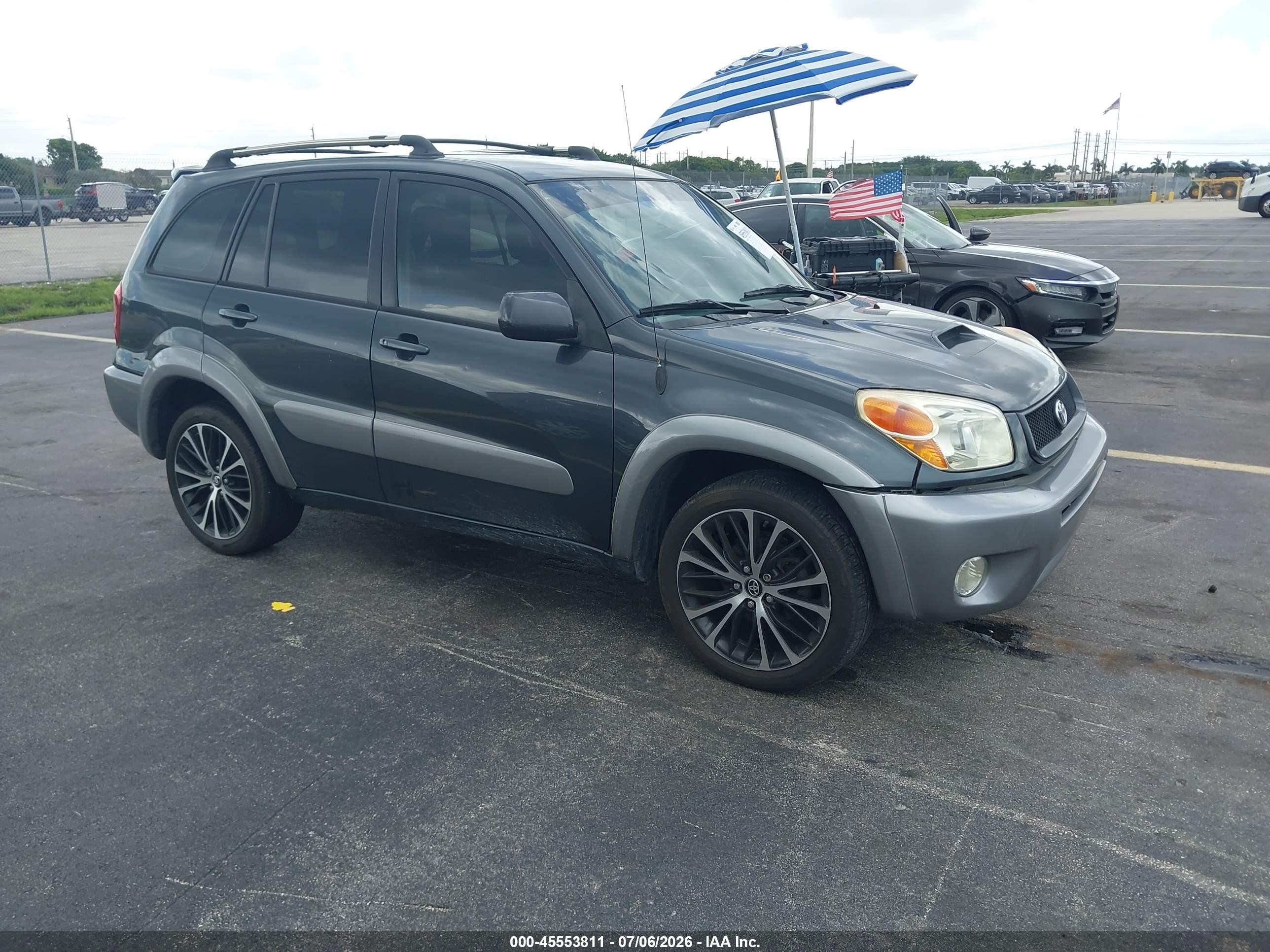2005 Toyota Rav4   Серый vin: JTEGD20V450051689