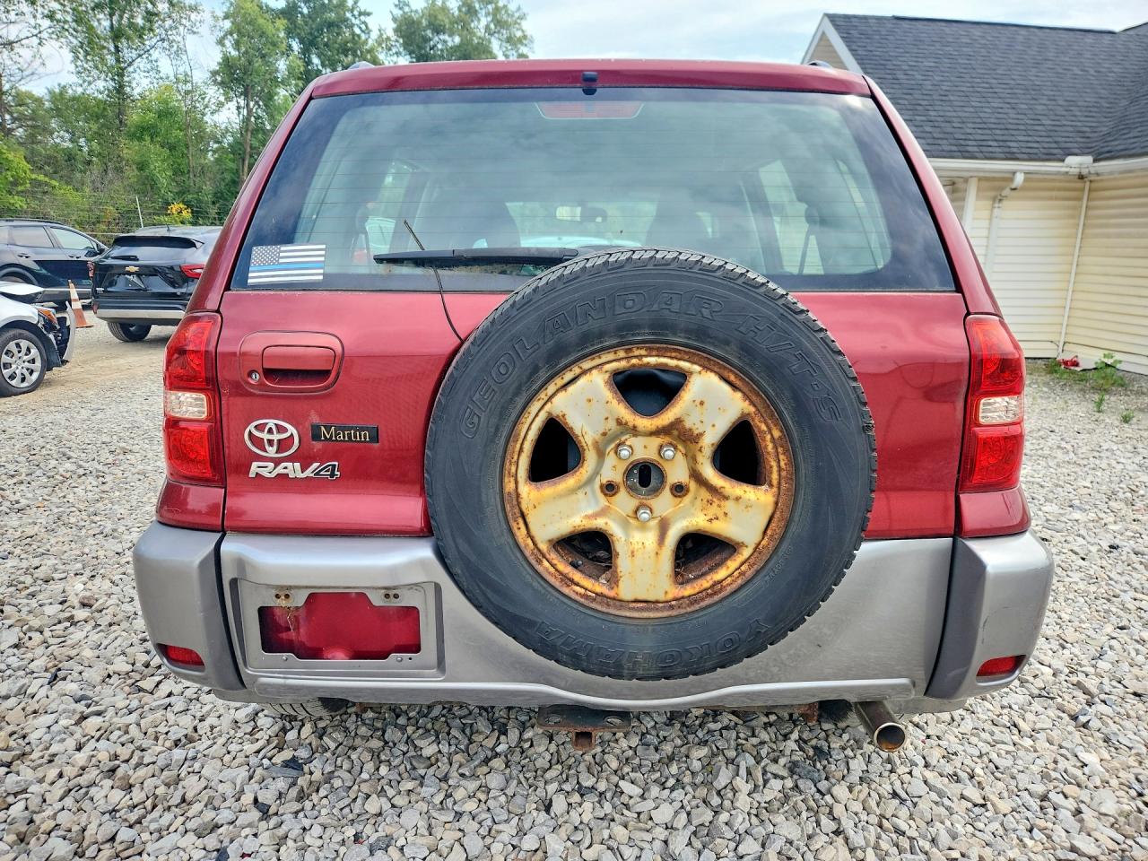 2005 Toyota Rav4 Base Burgundy vin: JTEGD20V450059274