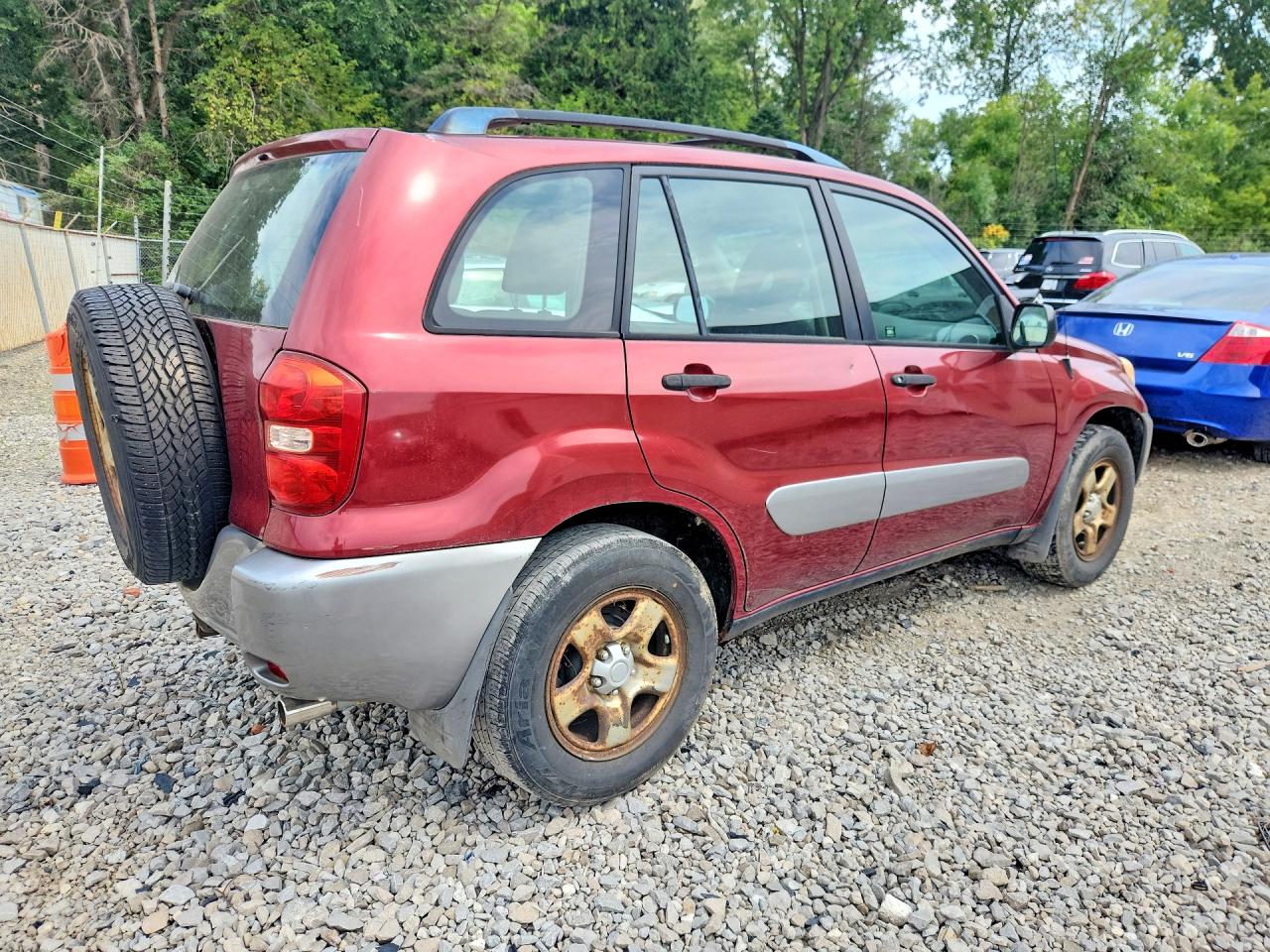 2005 Toyota Rav4 Base Burgundy vin: JTEGD20V450059274