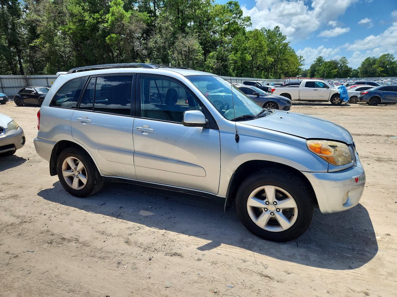 2004 Toyota Rav4 Base Silver vin: JTEGD20V540026363