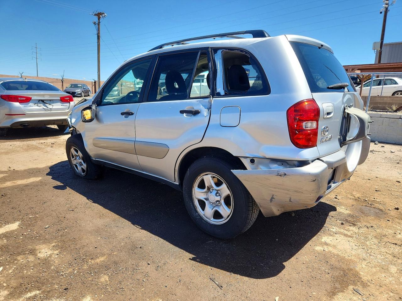 2004 Toyota Rav4 Base Silver vin: JTEGD20V540044751