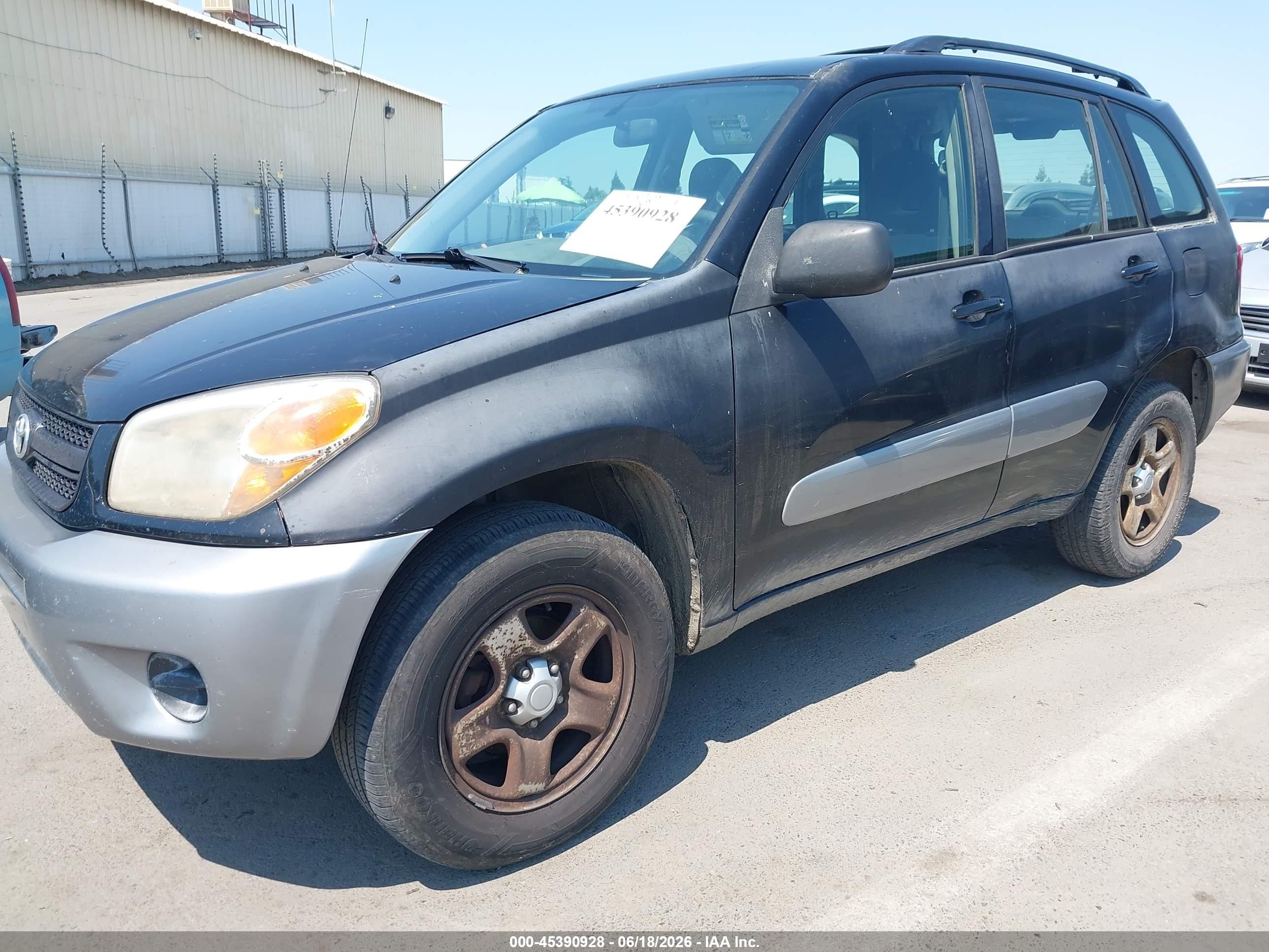 2005 Toyota Rav4   Черный vin: JTEGD20V550051541