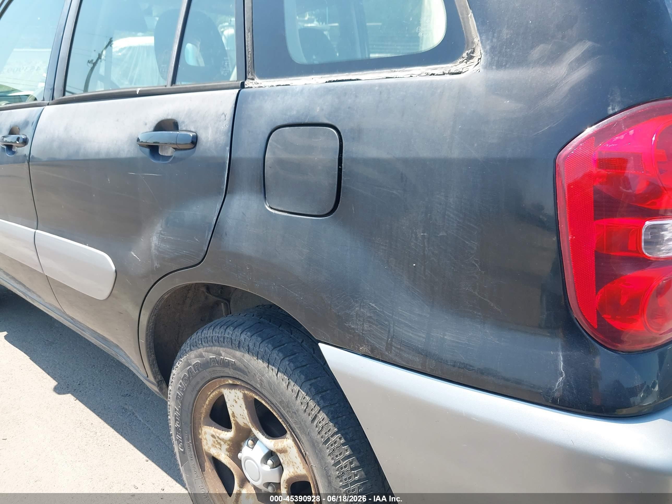 2005 Toyota Rav4   Черный vin: JTEGD20V550051541
