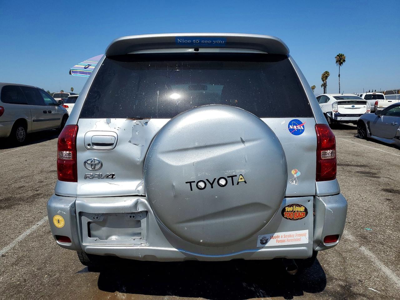 2005 Toyota Rav4 Base Silver vin: JTEGD20V550055203