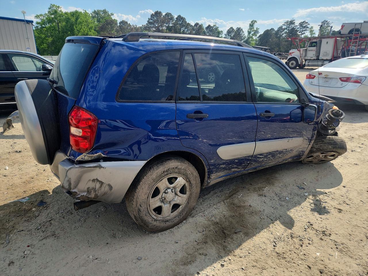 2005 Toyota Rav4 Base Blue vin: JTEGD20V550070624