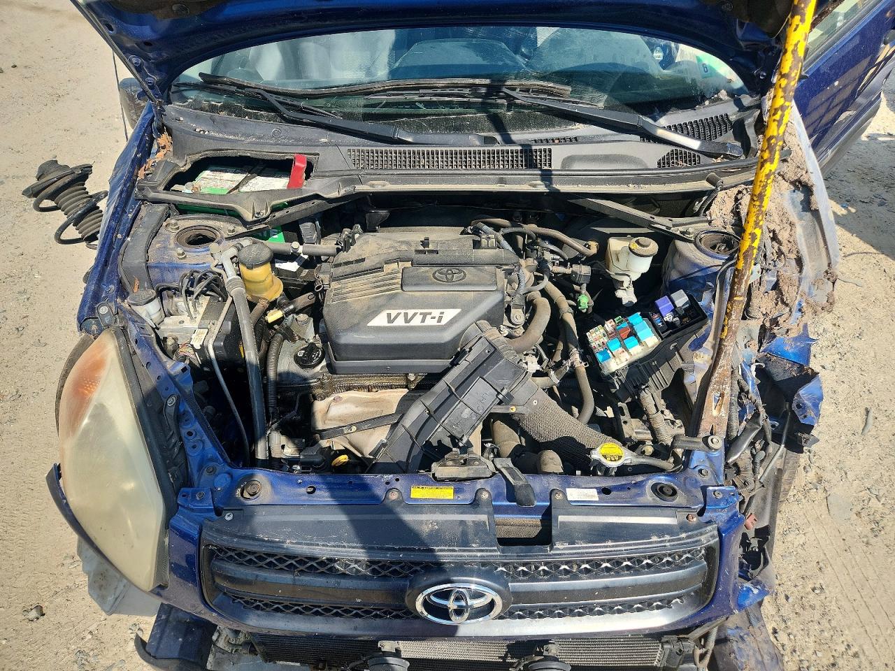 2005 Toyota Rav4 Base Blue vin: JTEGD20V550070624
