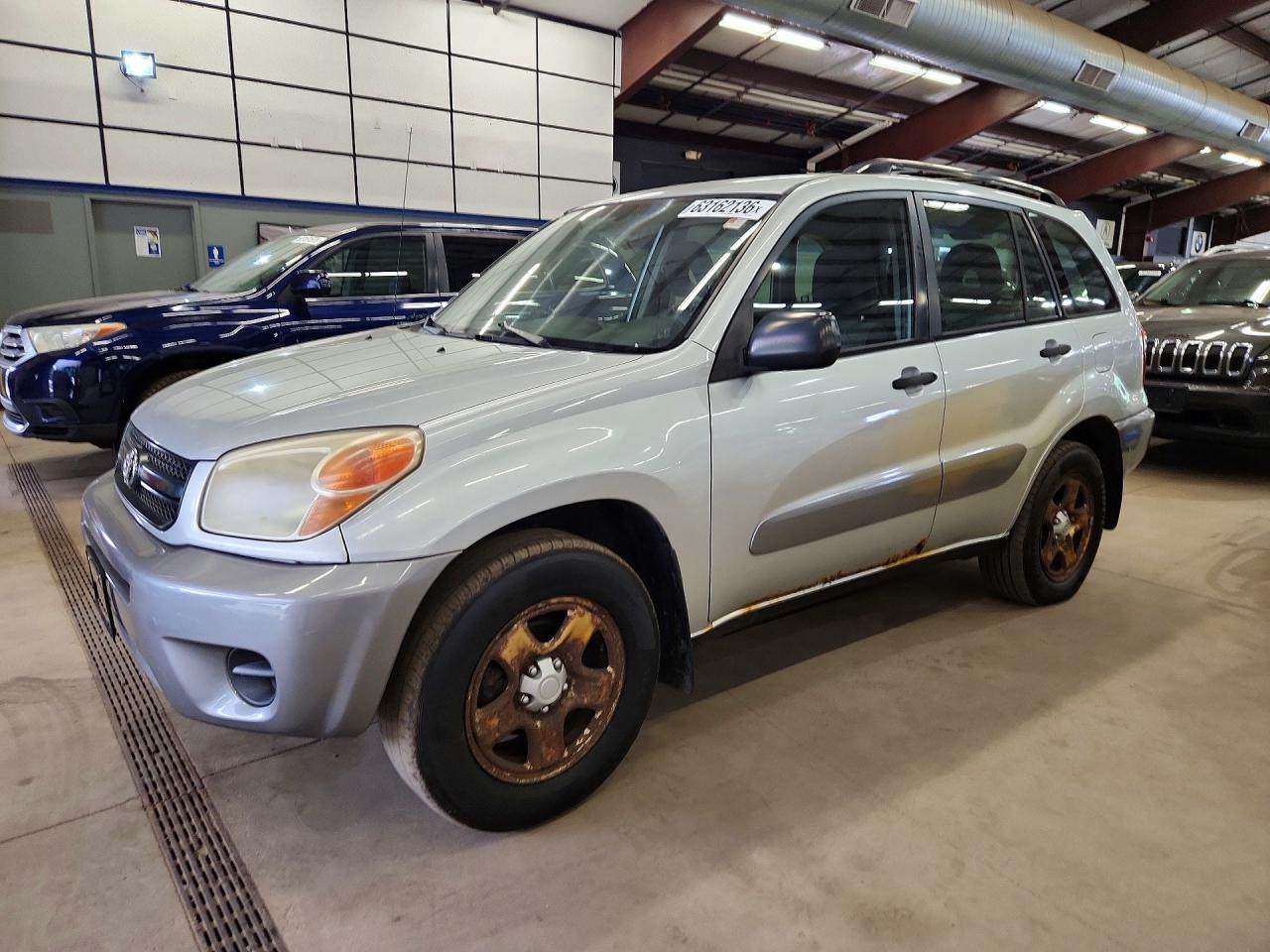 2005 Toyota Rav4 Base Silver vin: JTEGD20V550087536