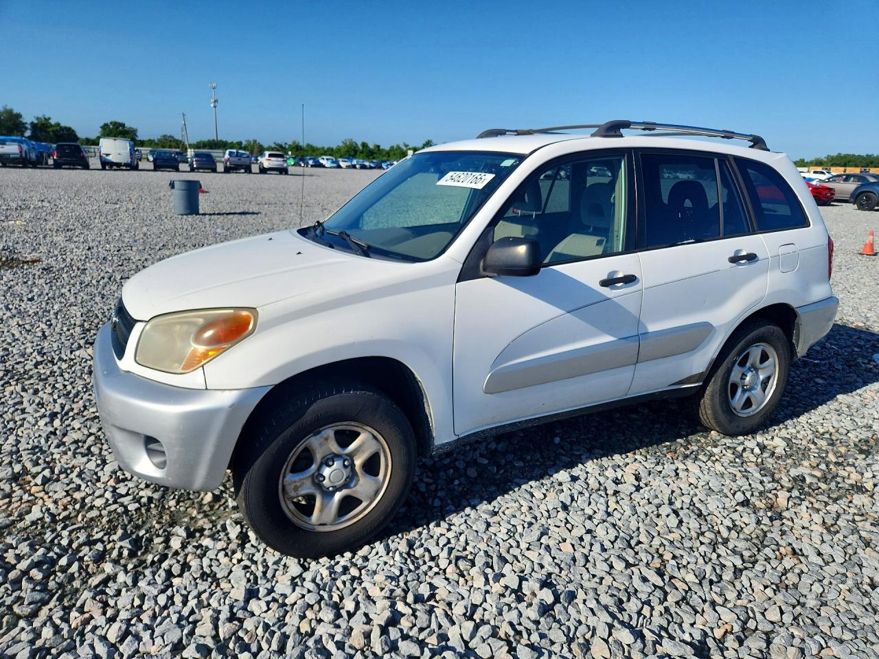 2004 Toyota Rav4 Base White vin: JTEGD20V640009667