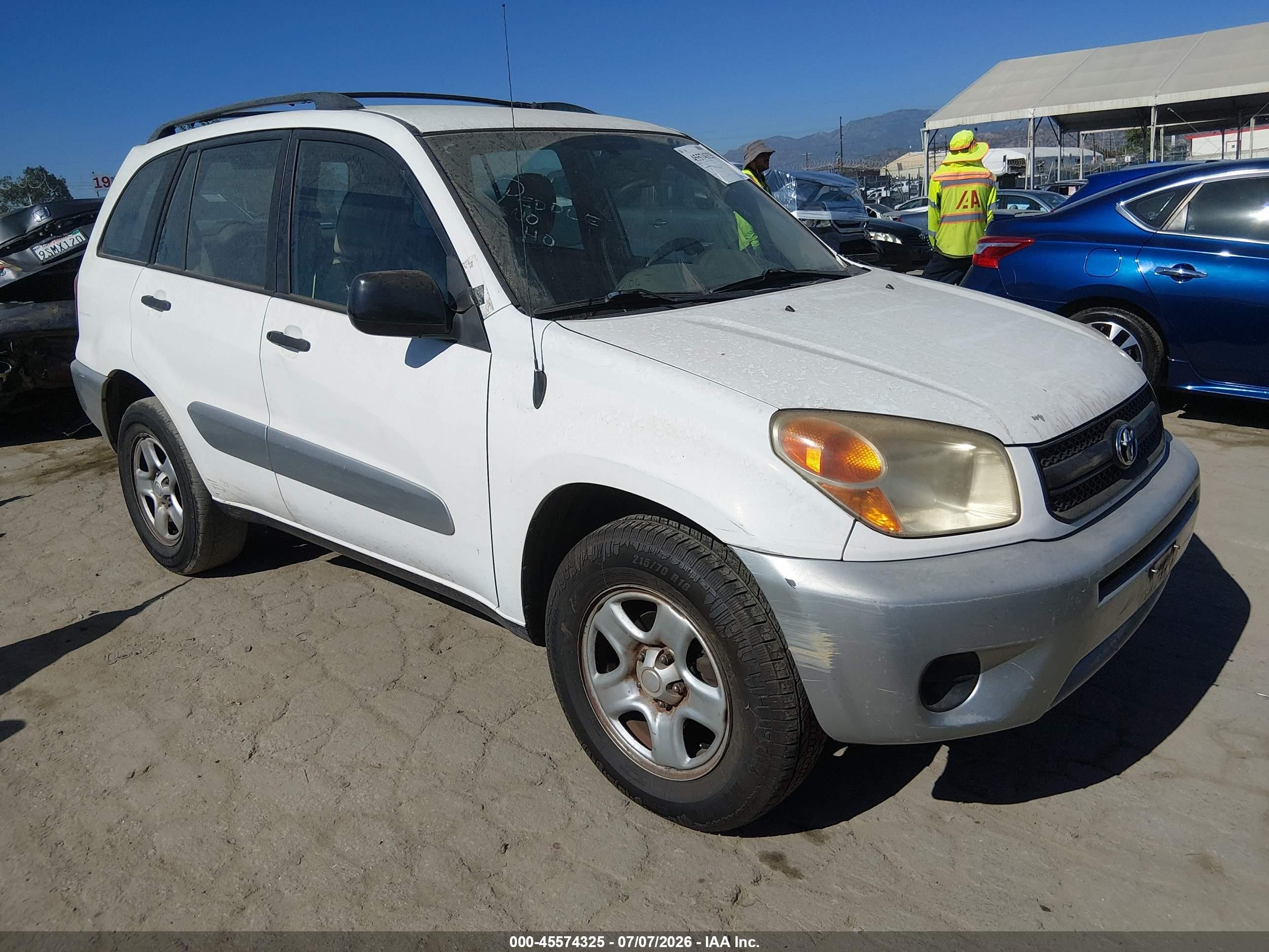 2005 Toyota Rav4   Белый vin: JTEGD20V650079235