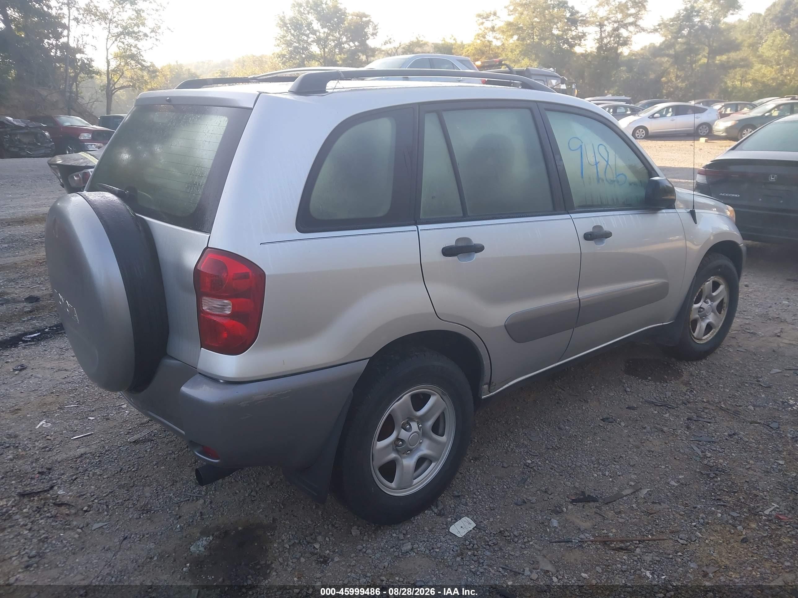 2004 Toyota Rav4   Silver vin: JTEGD20V740004798