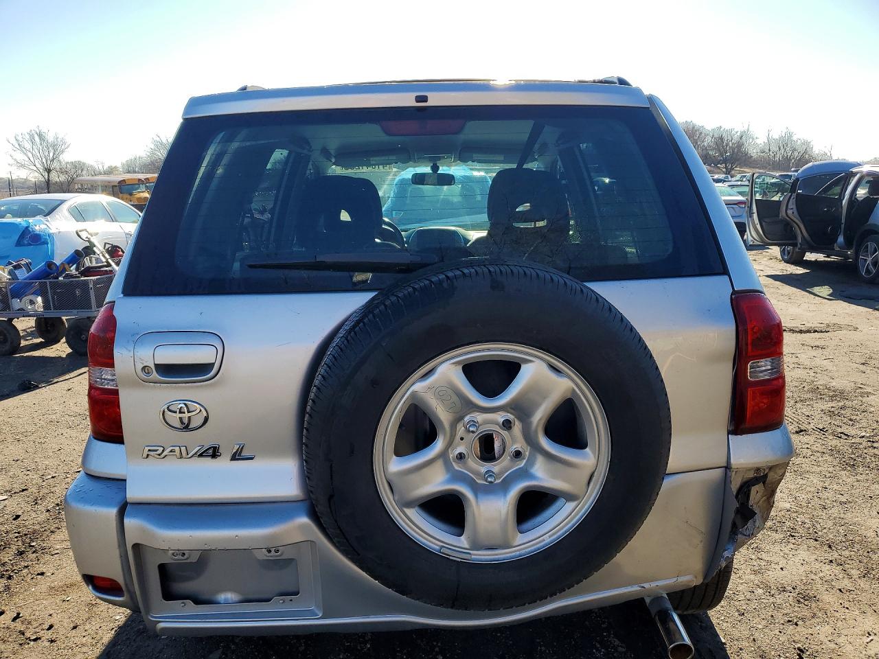 2004 Toyota Rav4 Base Silver vin: JTEGD20V740008835