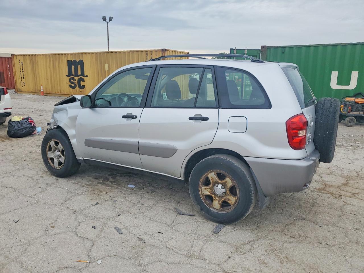 2005 Toyota Rav4 Base Silver vin: JTEGD20V750093371