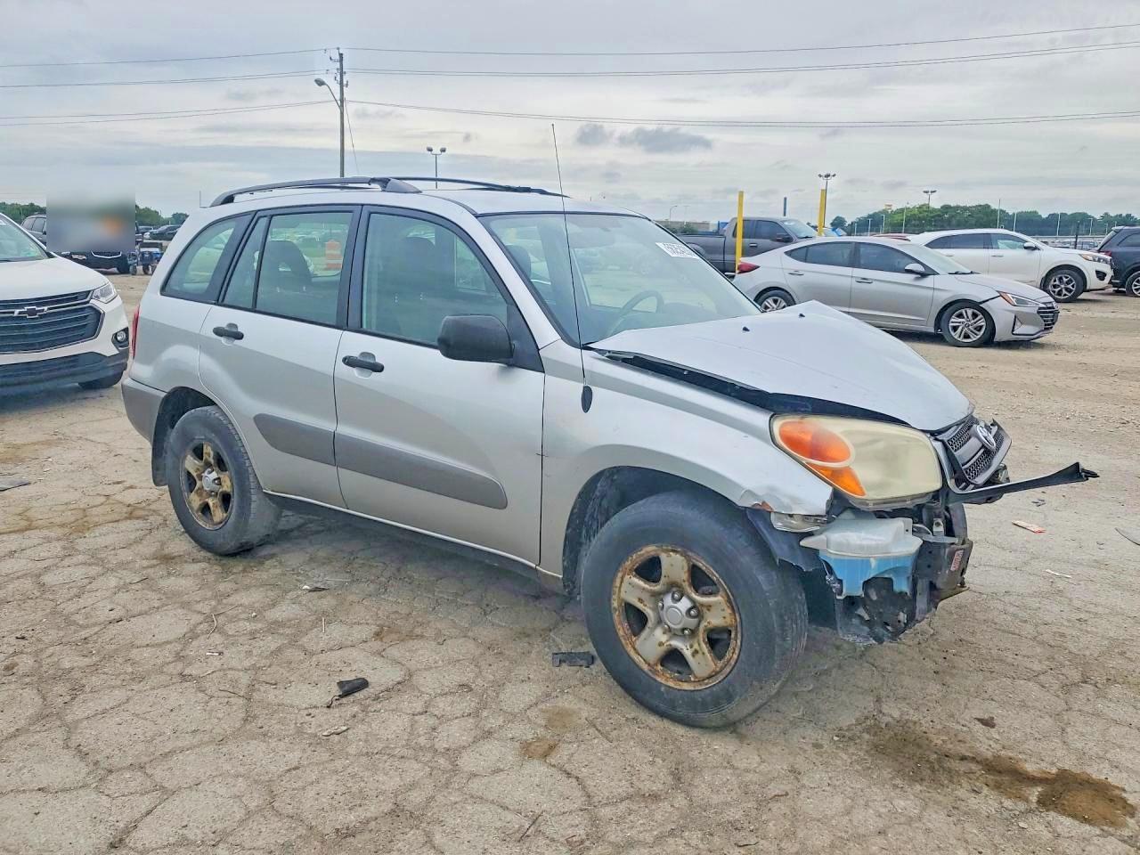 2005 Toyota Rav4 Base Silver vin: JTEGD20V750093371