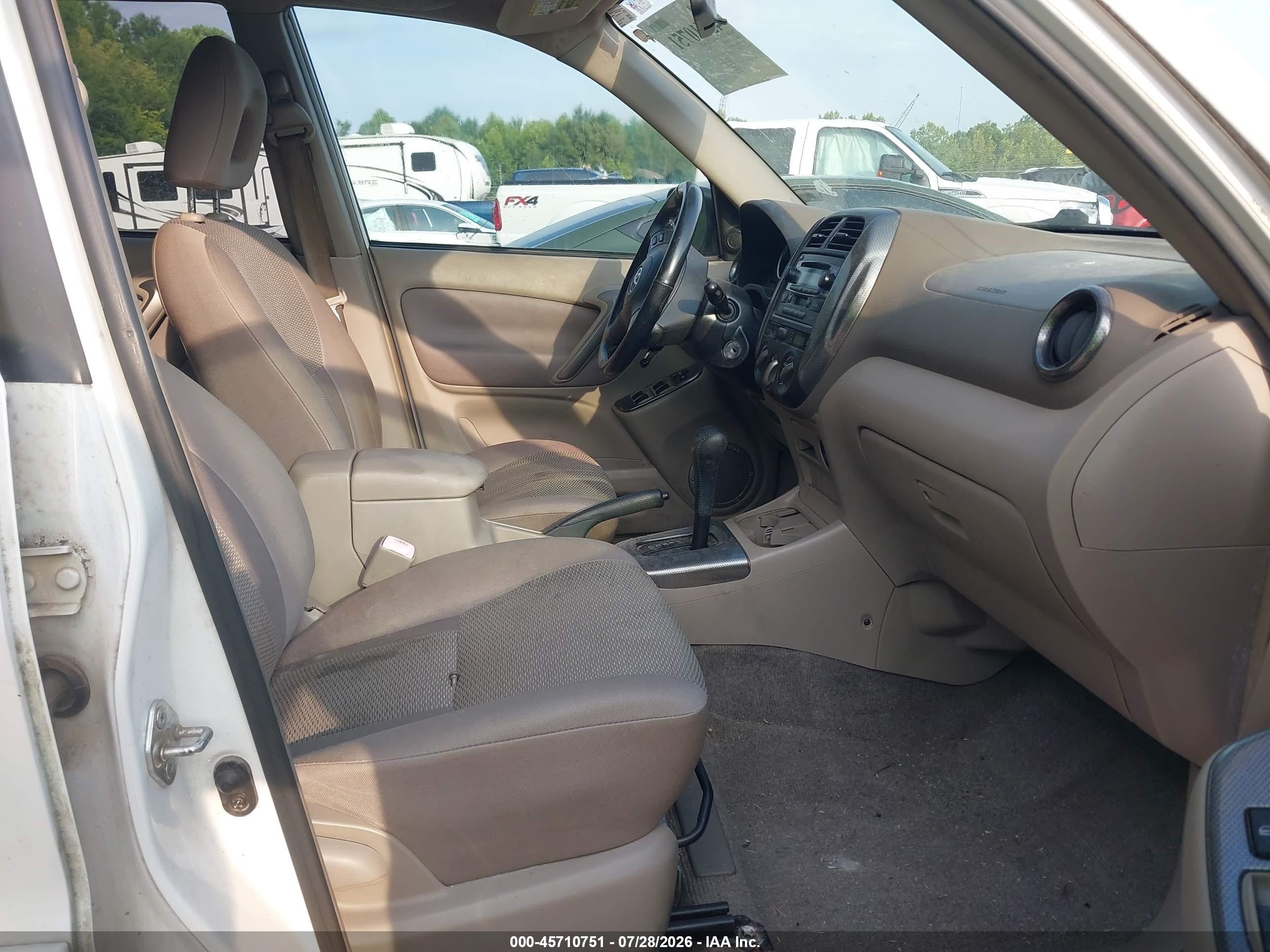 2004 Toyota Rav4   White vin: JTEGD20V840008178
