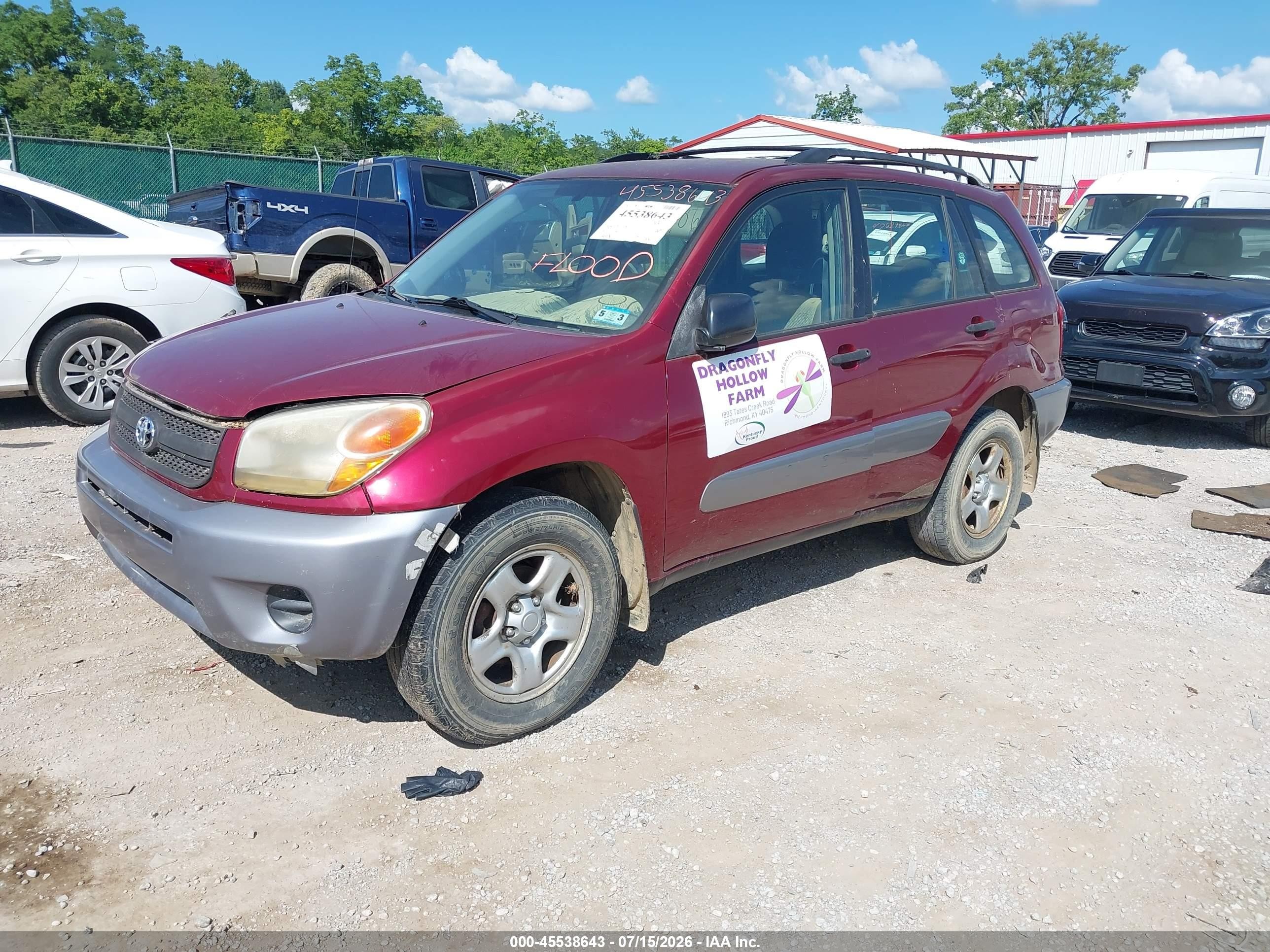 2005 Toyota Rav4   Maroon vin: JTEGD20V850049296