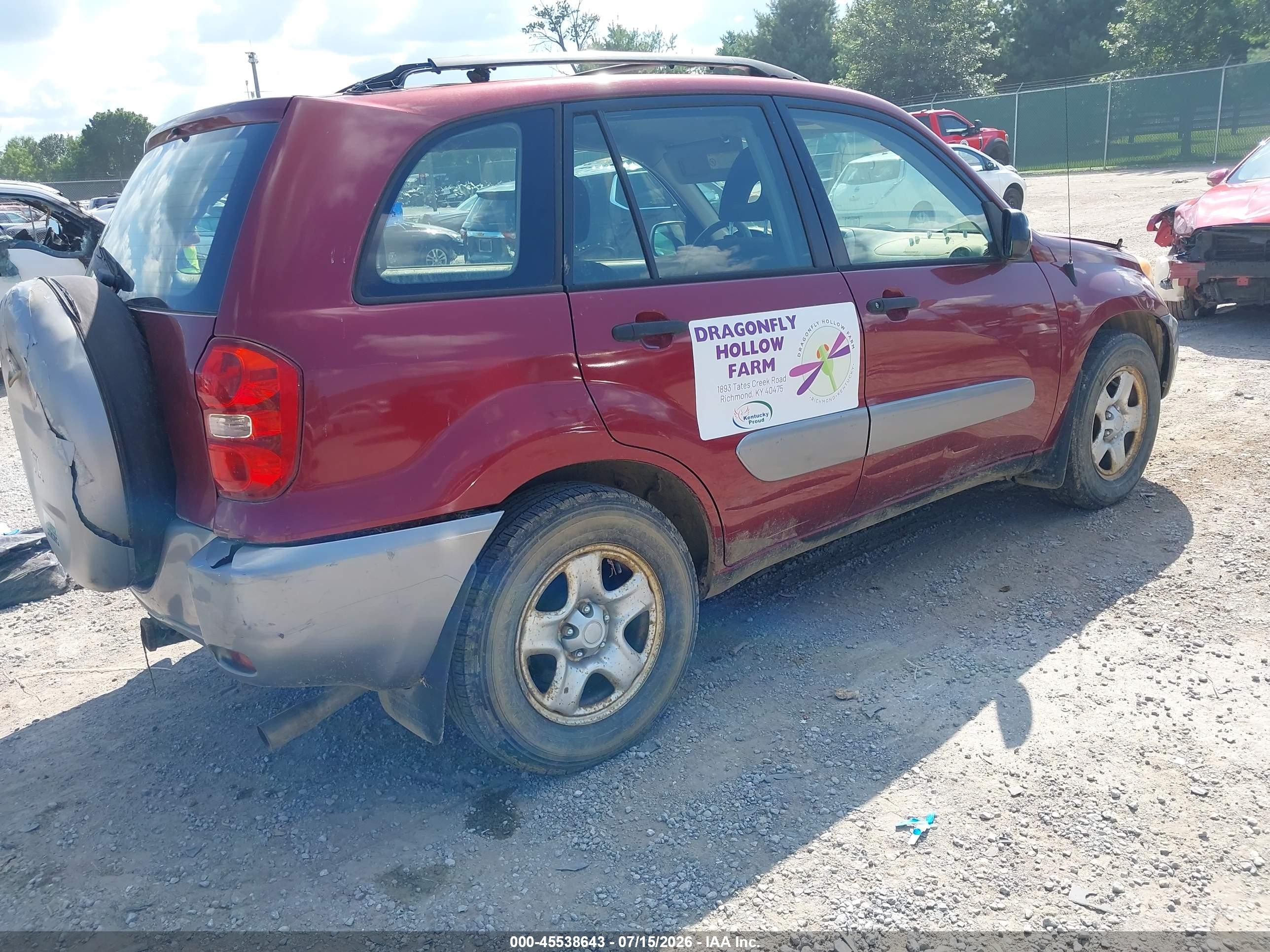 2005 Toyota Rav4   Maroon vin: JTEGD20V850049296