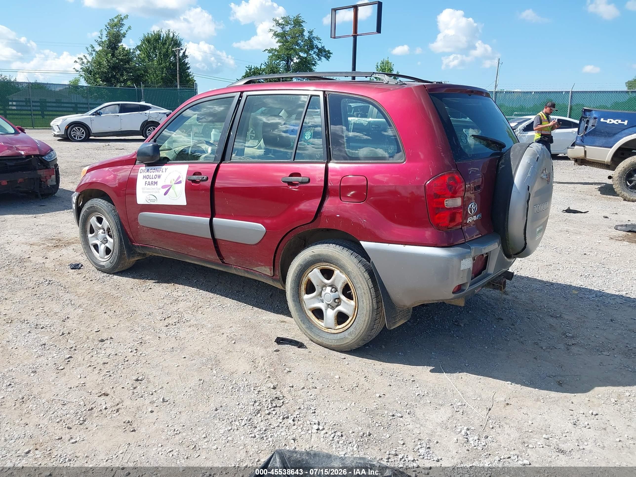 2005 Toyota Rav4   Maroon vin: JTEGD20V850049296
