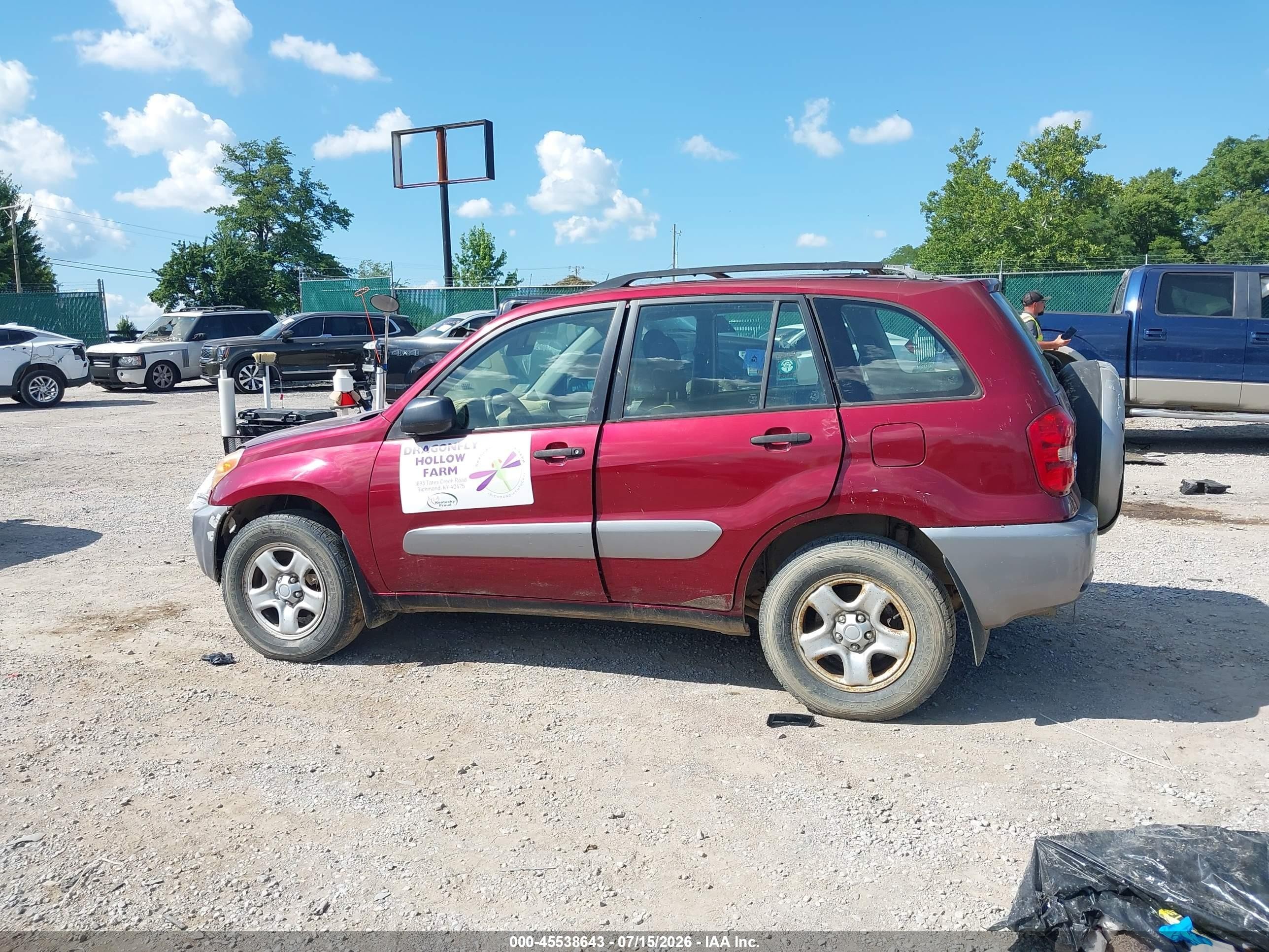 2005 Toyota Rav4   Maroon vin: JTEGD20V850049296