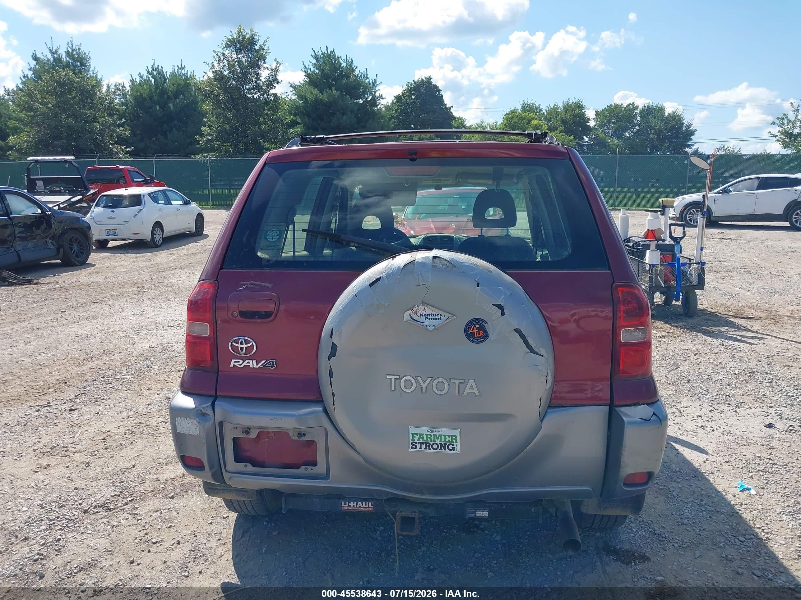 2005 Toyota Rav4   Maroon vin: JTEGD20V850049296