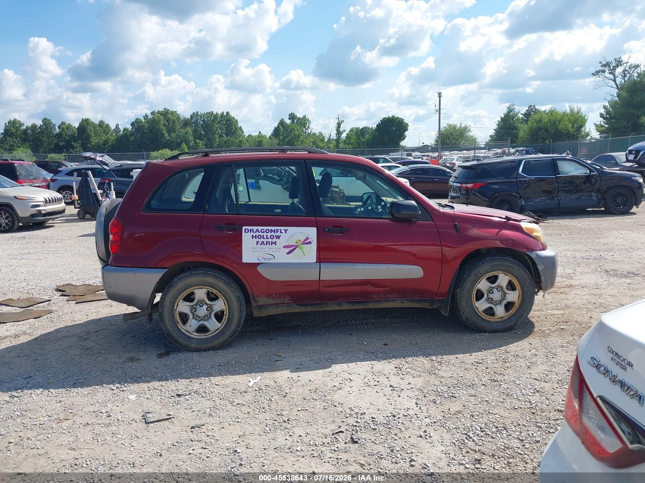 2005 Toyota Rav4   Maroon vin: JTEGD20V850049296