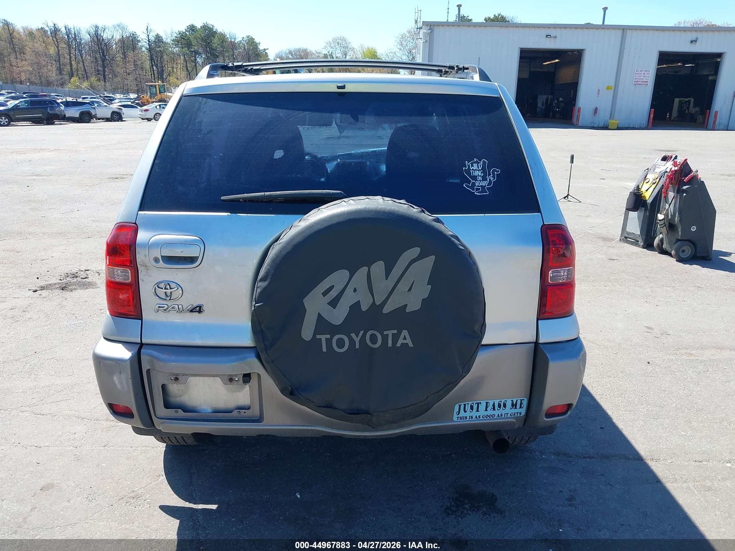 2005 Toyota Rav4 Серебряный vin: JTEGD20V856002217