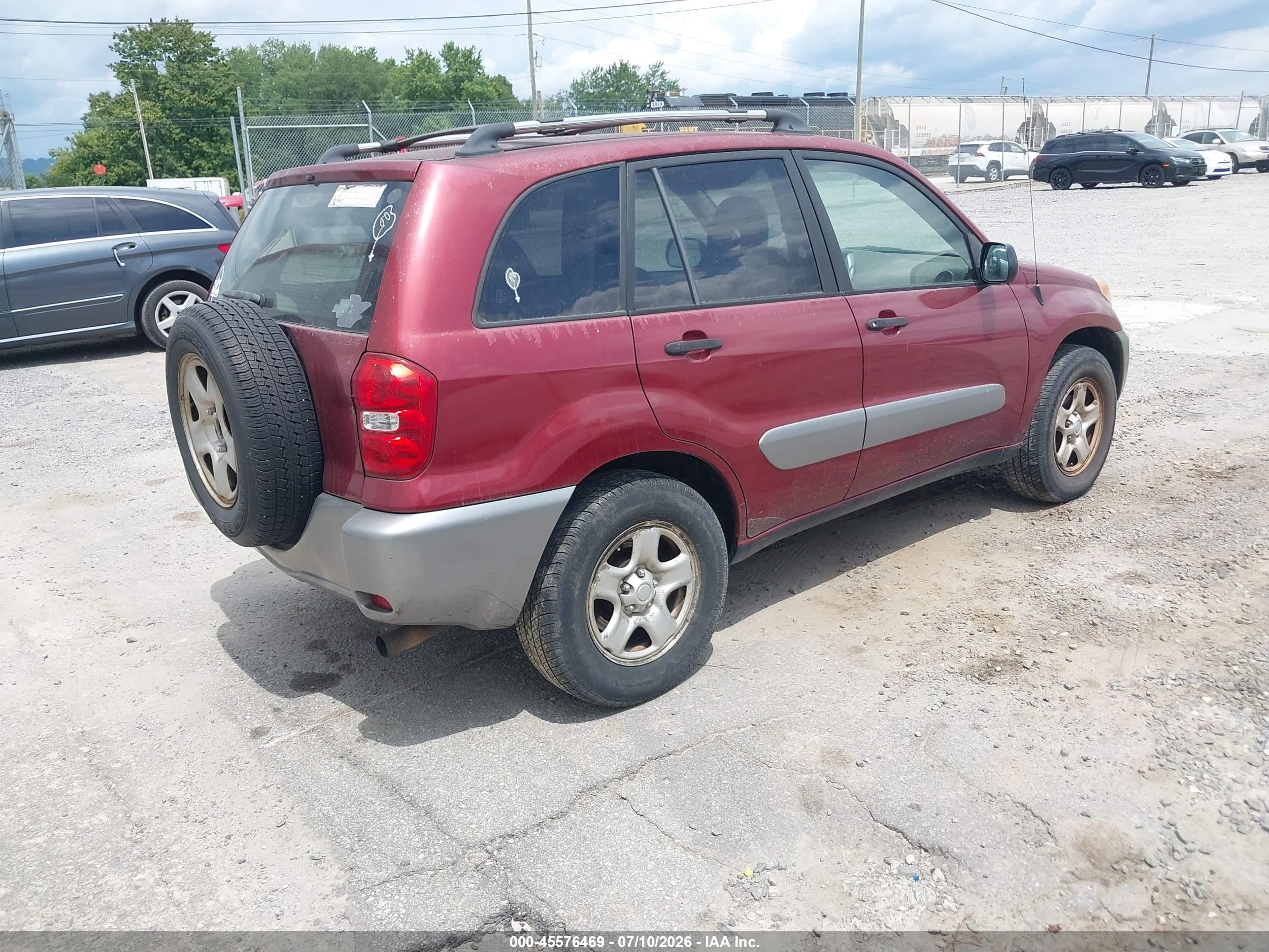 2004 Toyota Rav4   Red vin: JTEGD20VX40035155