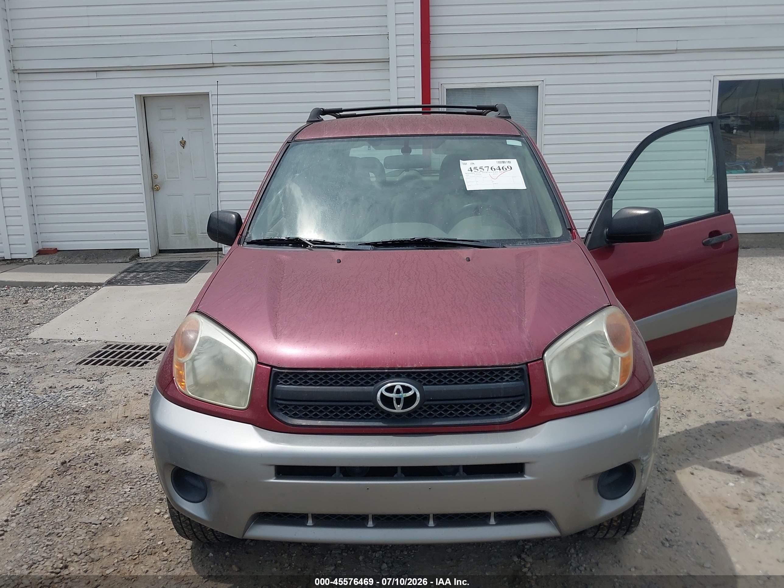 2004 Toyota Rav4   Red vin: JTEGD20VX40035155
