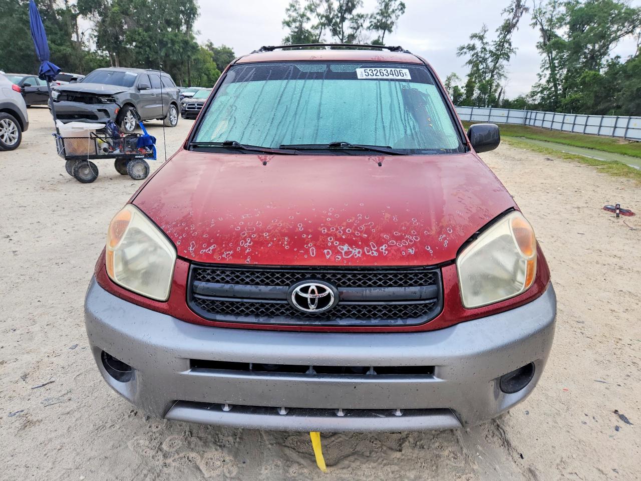 2005 Toyota Rav4 Base Бордовый vin: JTEGD20VX50091081