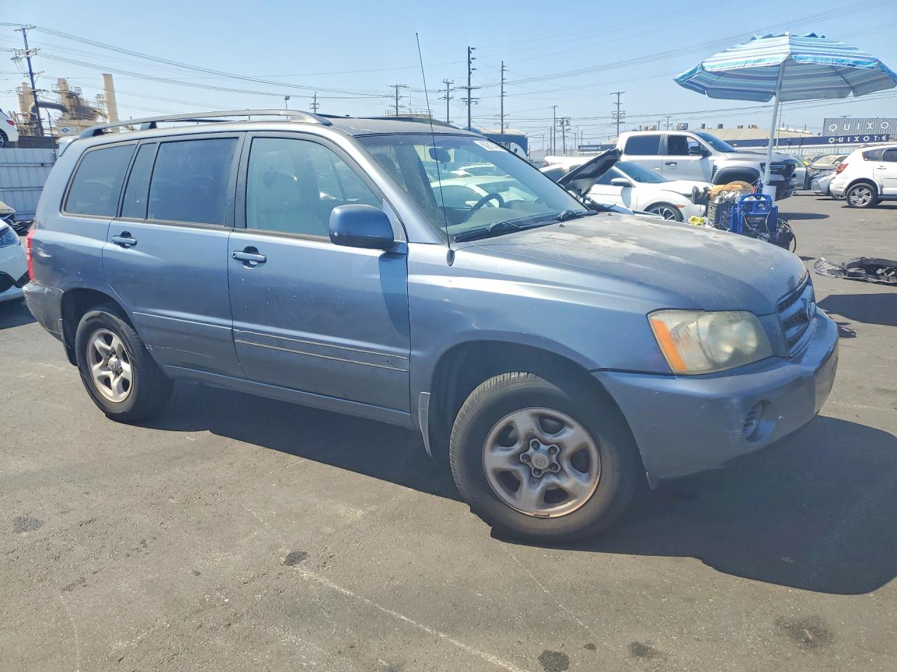 2002 Toyota Highlander Base Gray vin: JTEGD21A020035092