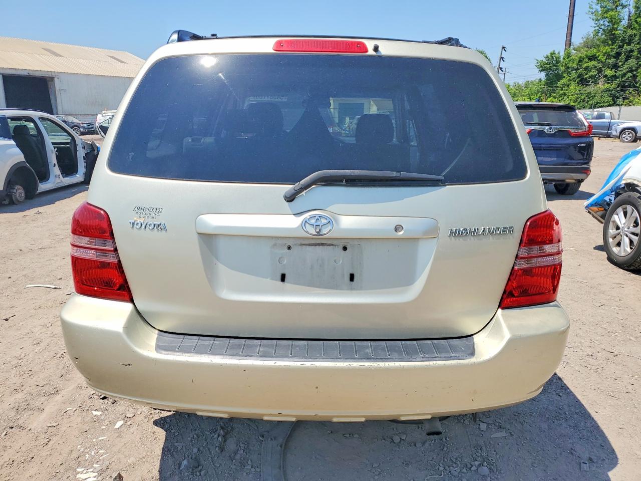 2003 Toyota Highlander Base Серый vin: JTEGD21A030062469