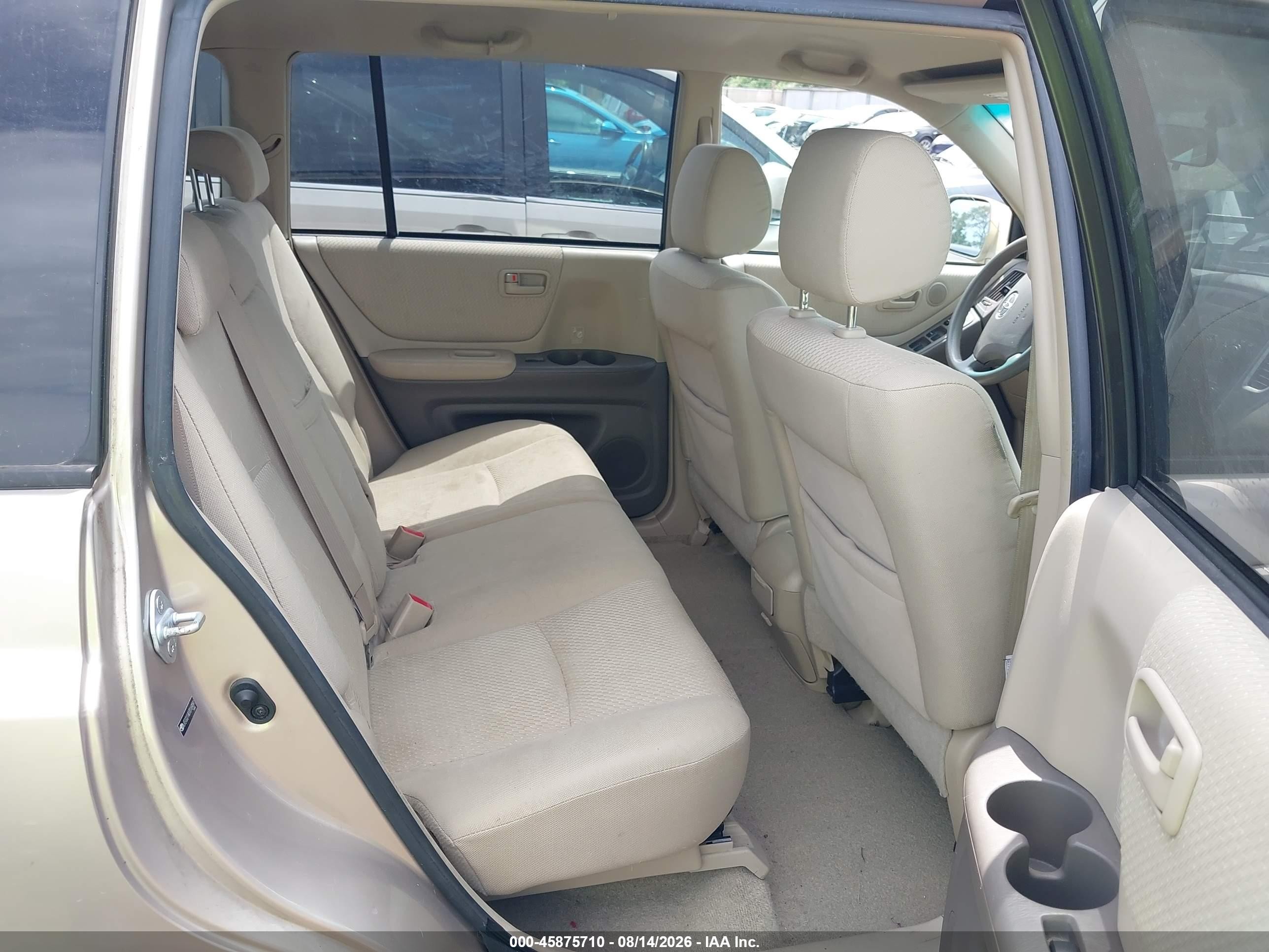 2007 Toyota Highlander   Beige vin: JTEGD21A070169091