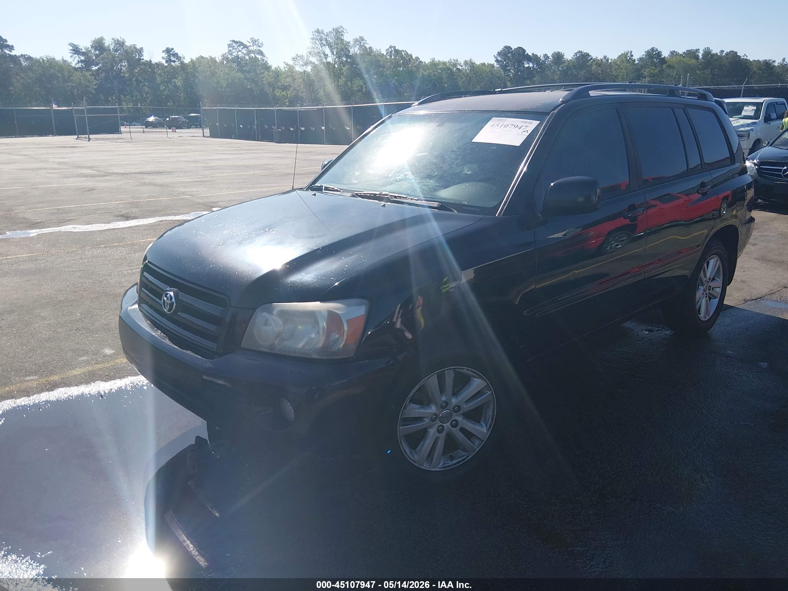 2007 Toyota Highlander   Black vin: JTEGD21A070169852