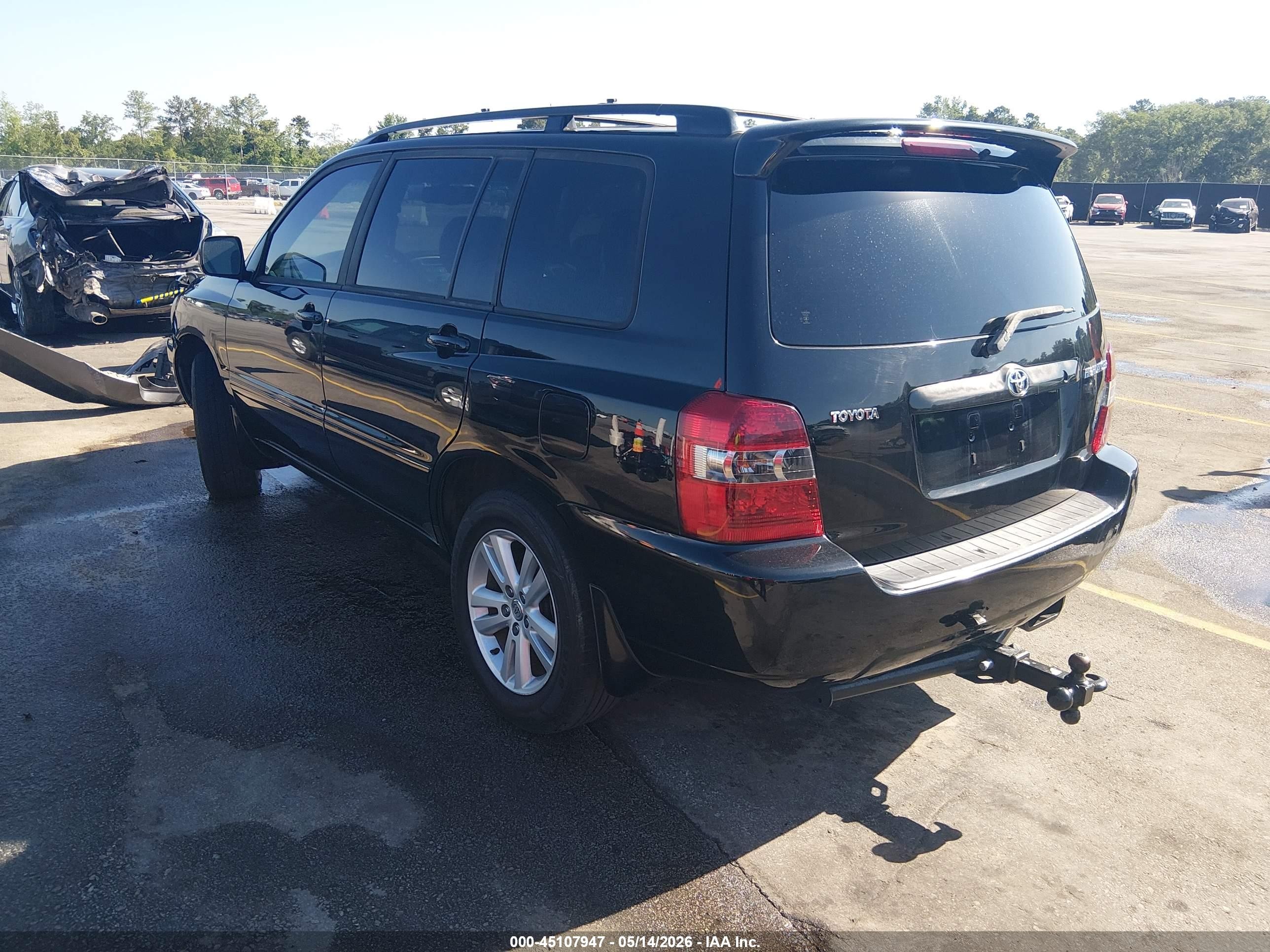 2007 Toyota Highlander   Black vin: JTEGD21A070169852