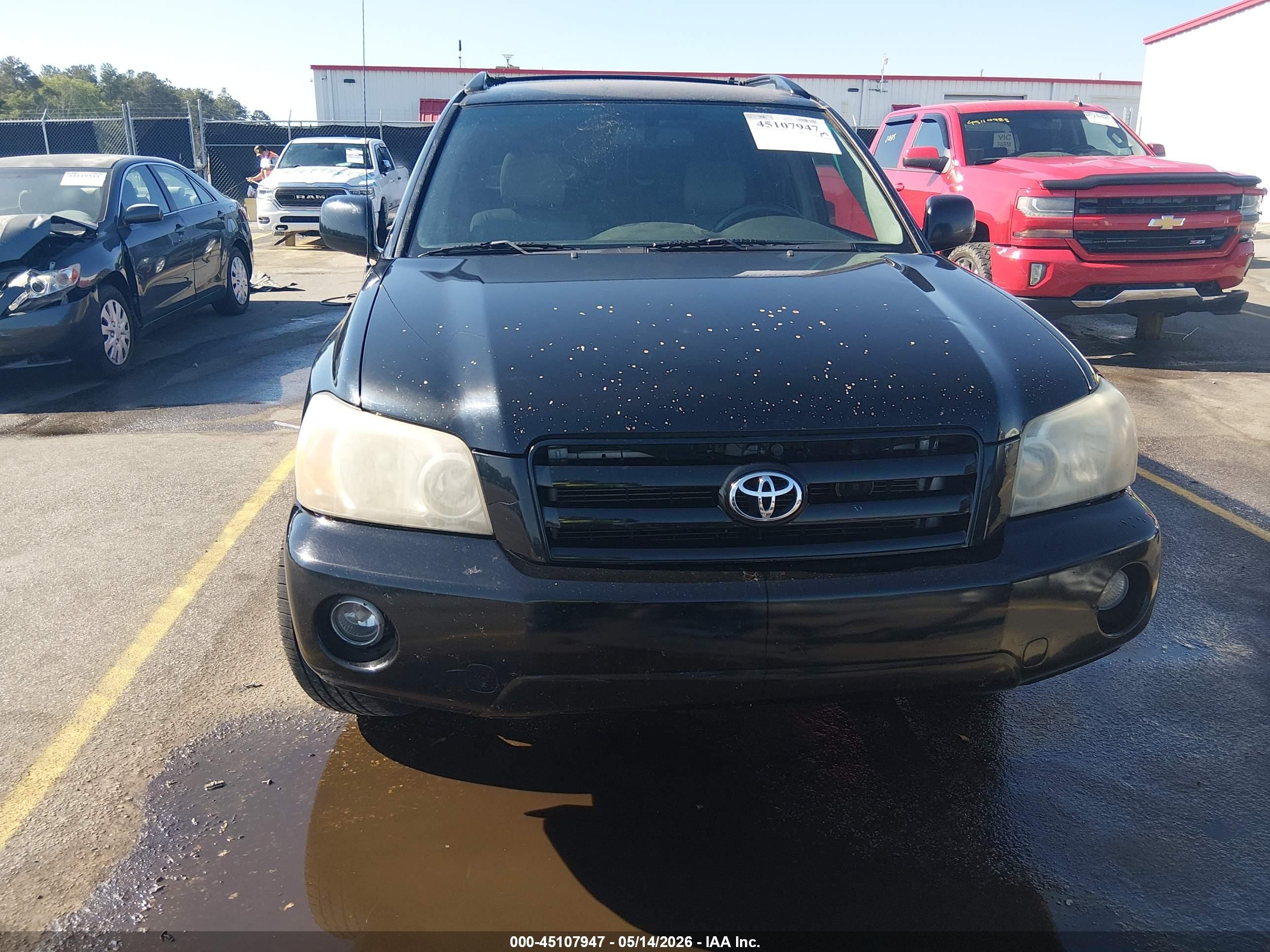 2007 Toyota Highlander   Black vin: JTEGD21A070169852
