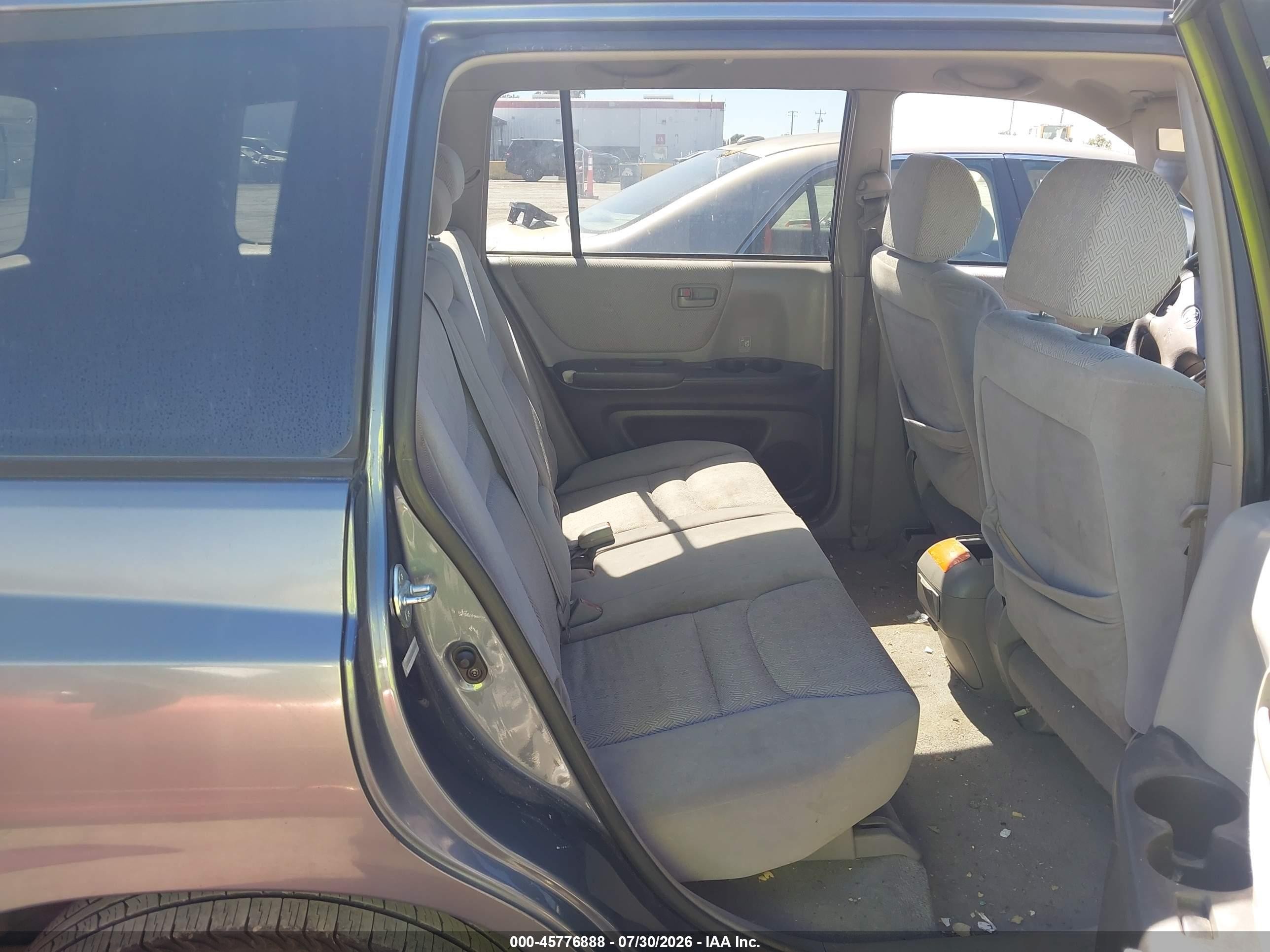 2002 Toyota Highlander   Gray vin: JTEGD21A120027129